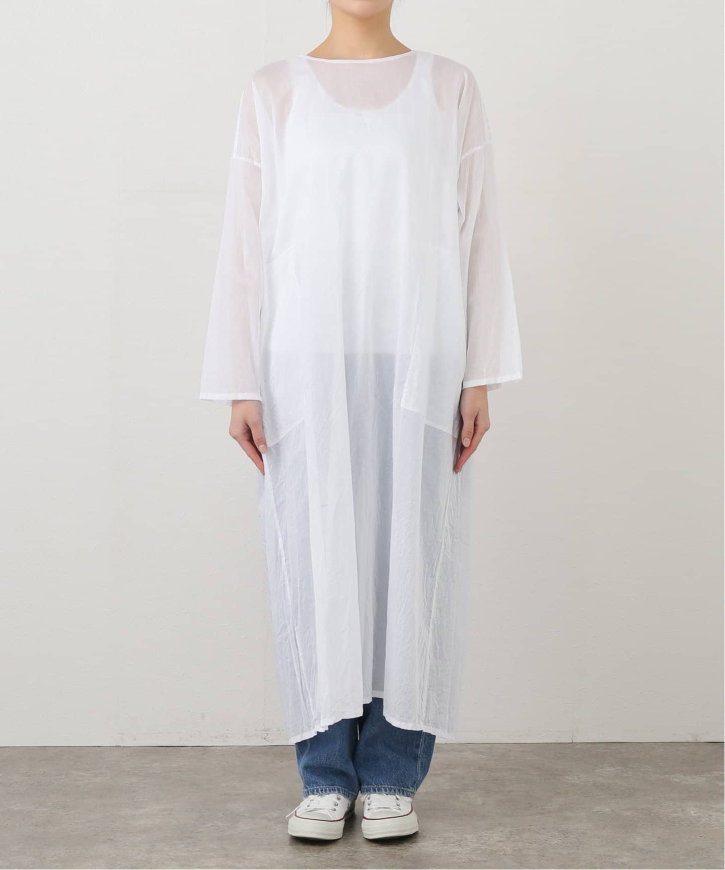 TOUJOURS 】 COTTON ORGANZA Over Dress（ワンピース）｜journal