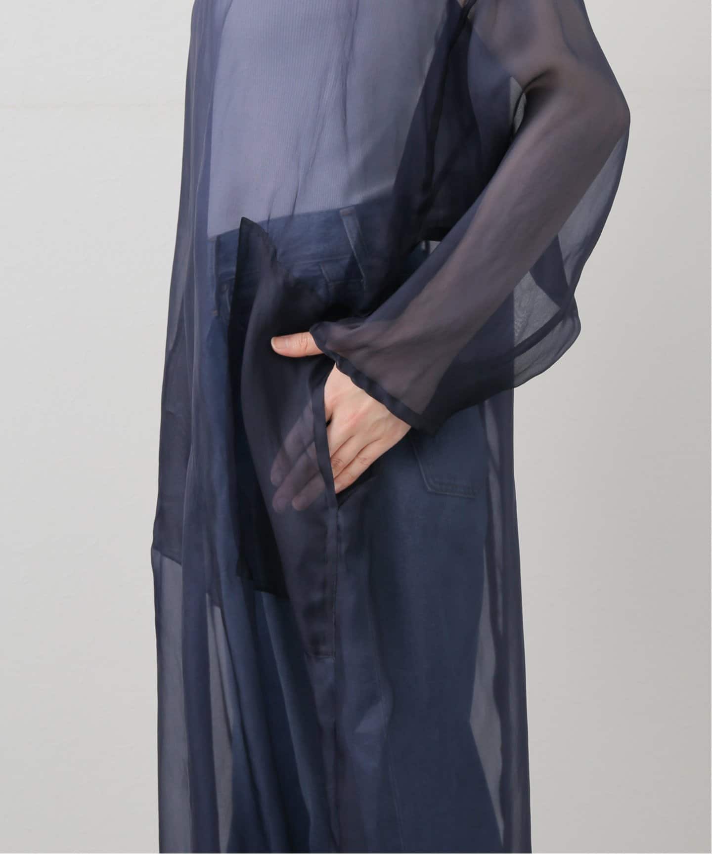 TOUJOURS】 SILK ORGANZA Over Dress（ワンピース）｜journal