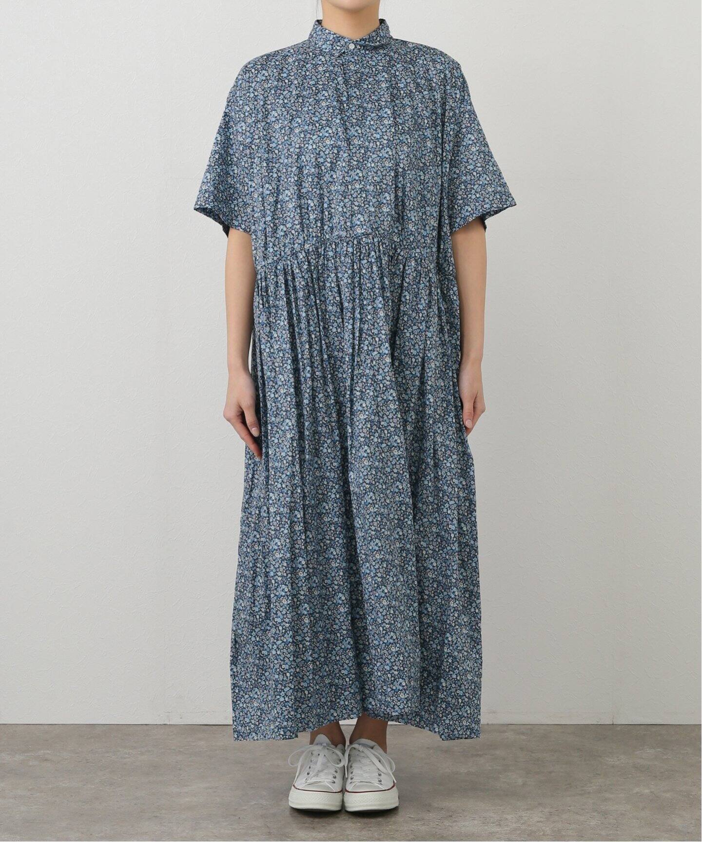 TOUJOURS 】 LIBERTY BLUE FLOWER Classic Gat（ワンピース