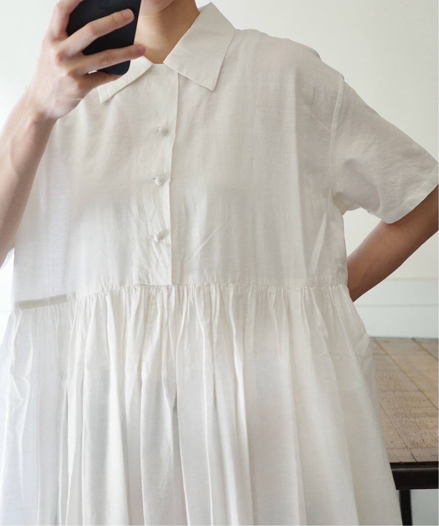 Khadi ＆ Co】SS OPEN COLLAR DRESS（ワンピース）｜journal standard
