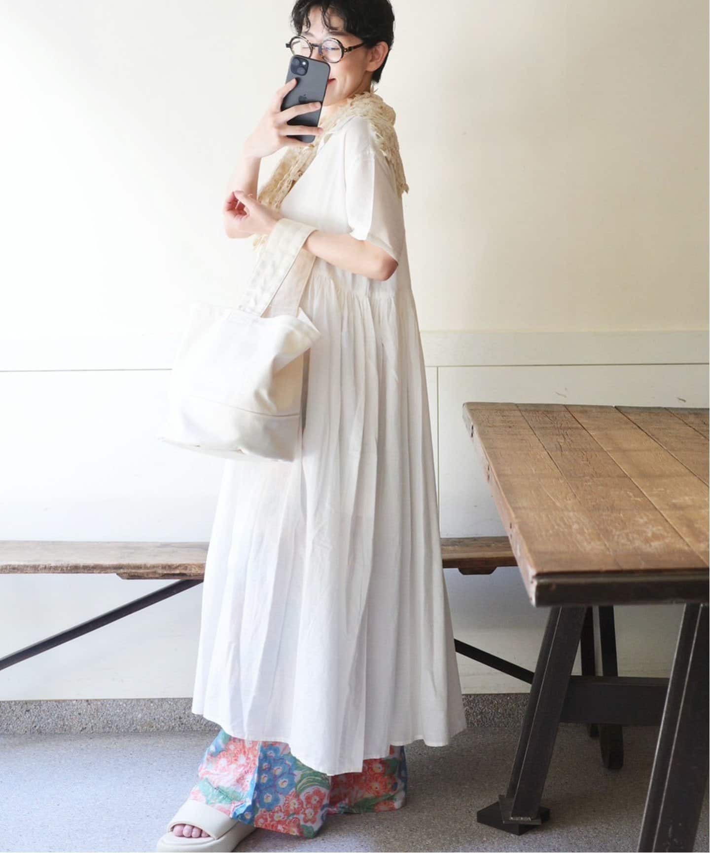 Khadi ＆ Co】SS OPEN COLLAR DRESS（ワンピース）｜journal