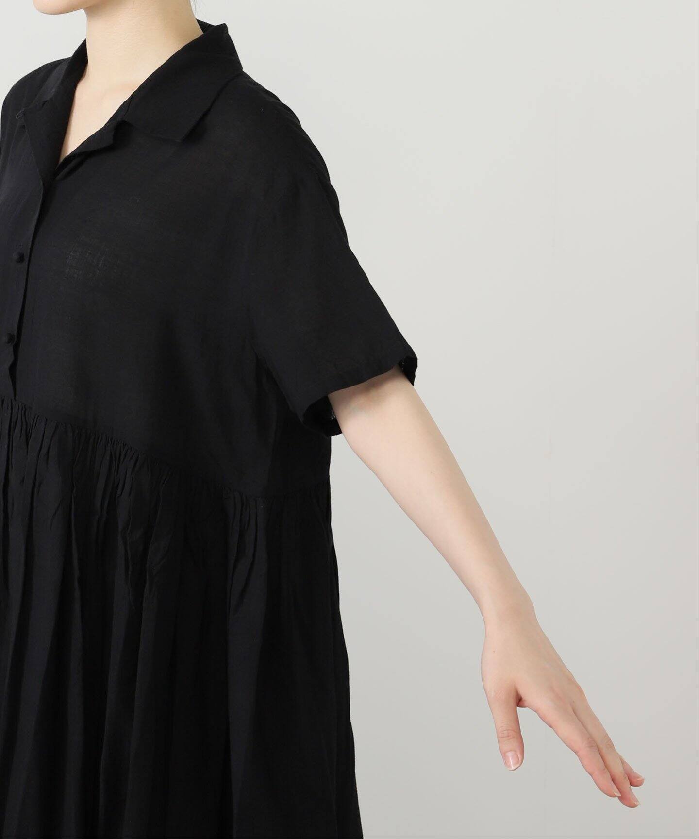Khadi ＆ Co】SS OPEN COLLAR DRESS（ワンピース）｜journal standard