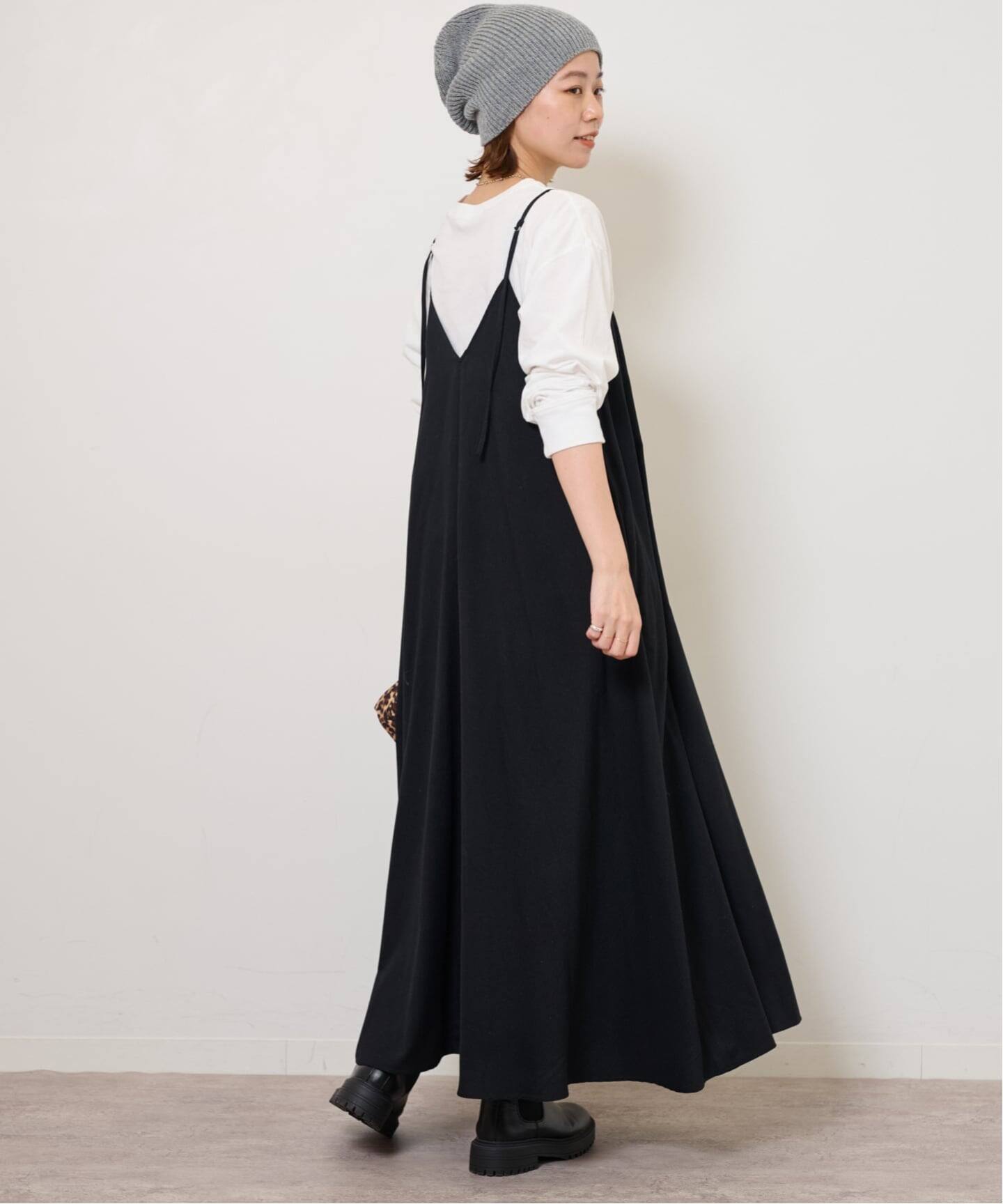 【新品未使用】JOURNAL STANDARD relume ロングキャミワンピ ウォッシャブルブラッシュロングキャミワンピース（ワンピース