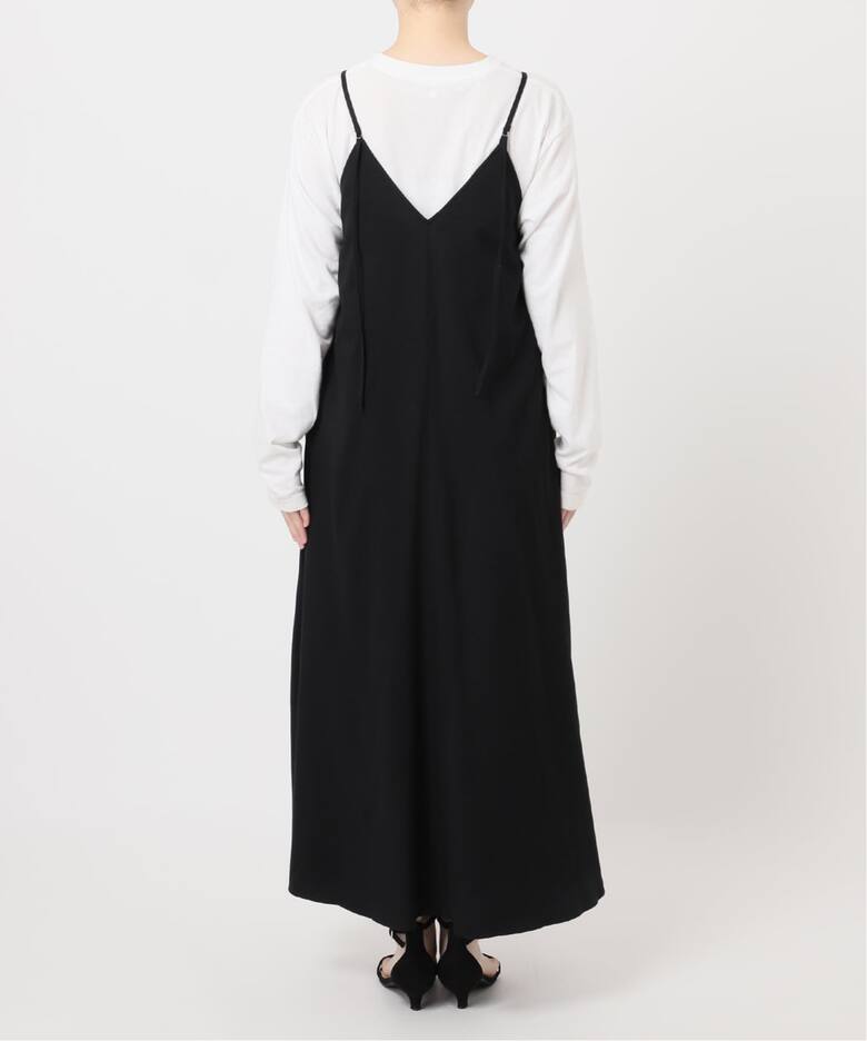 WEB限定追加》ウォッシャブルブラッシュロングキャミワンピース 