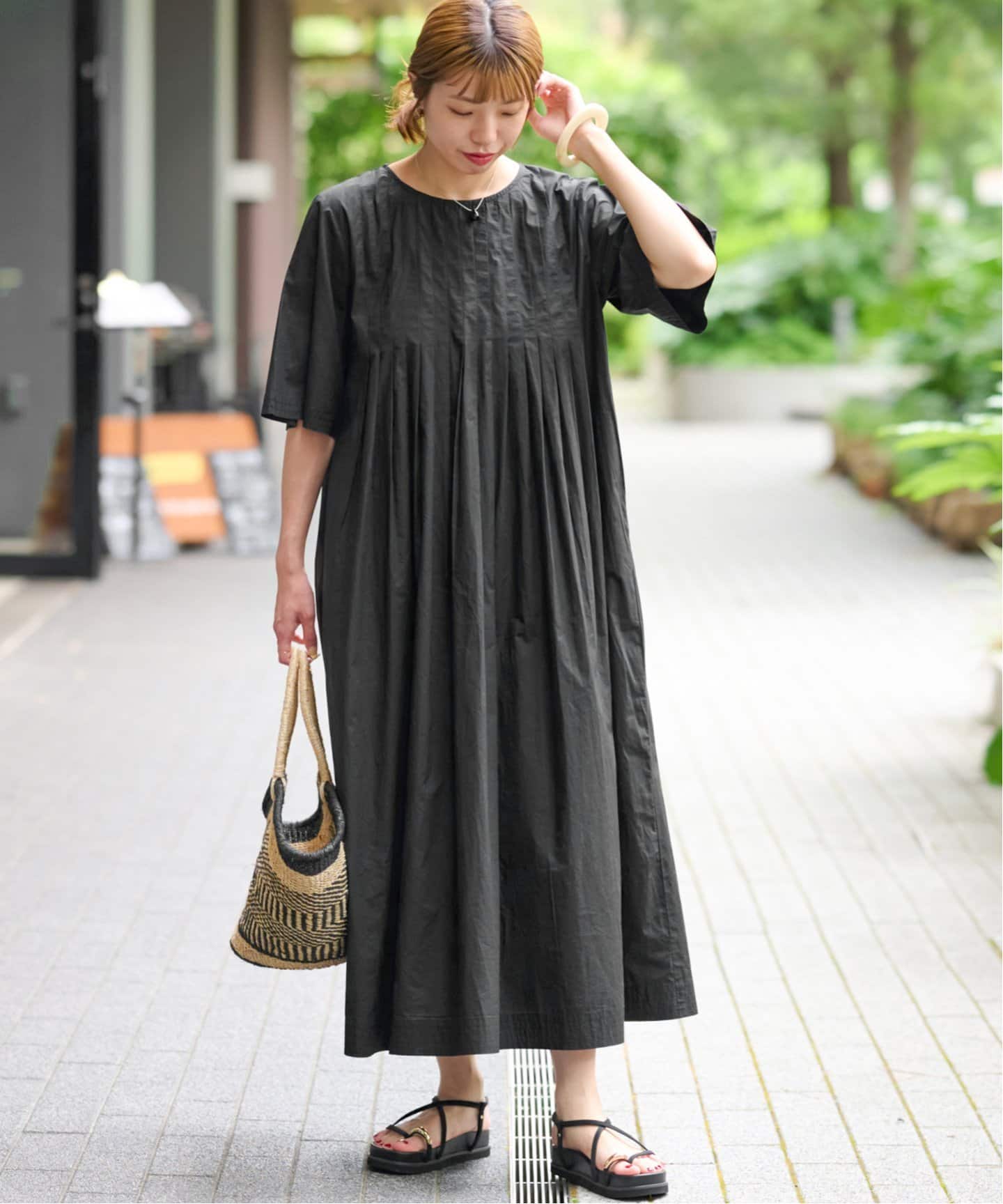 BY MALENE BIRGER コットンポプリン ワンピース セール】BY MALENE BIRGER / LOVARIN(ボリュームスリーブ