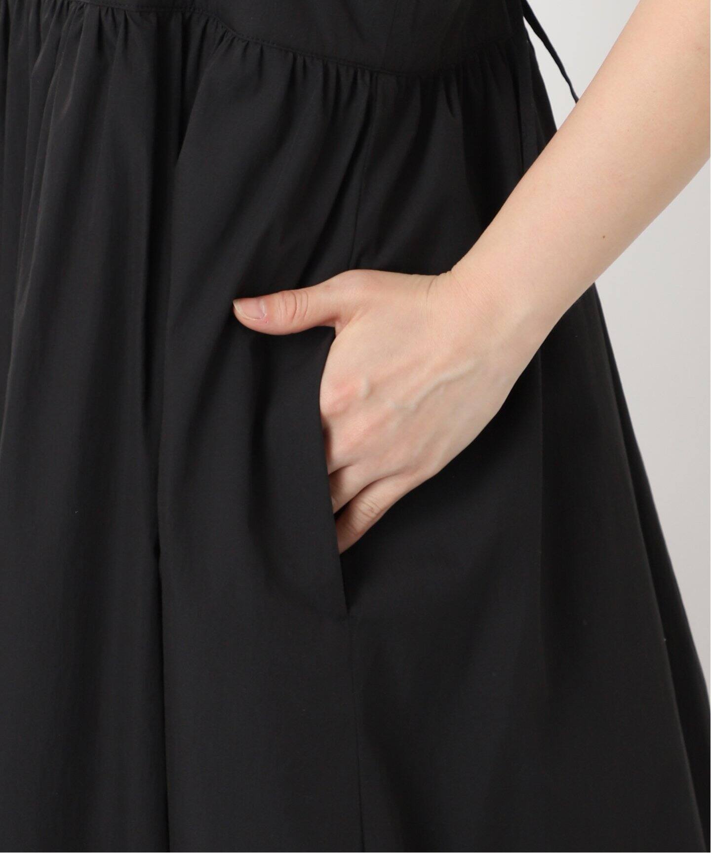 2枚セット］フレンチスリーブT付きバルーンキャミワンピース