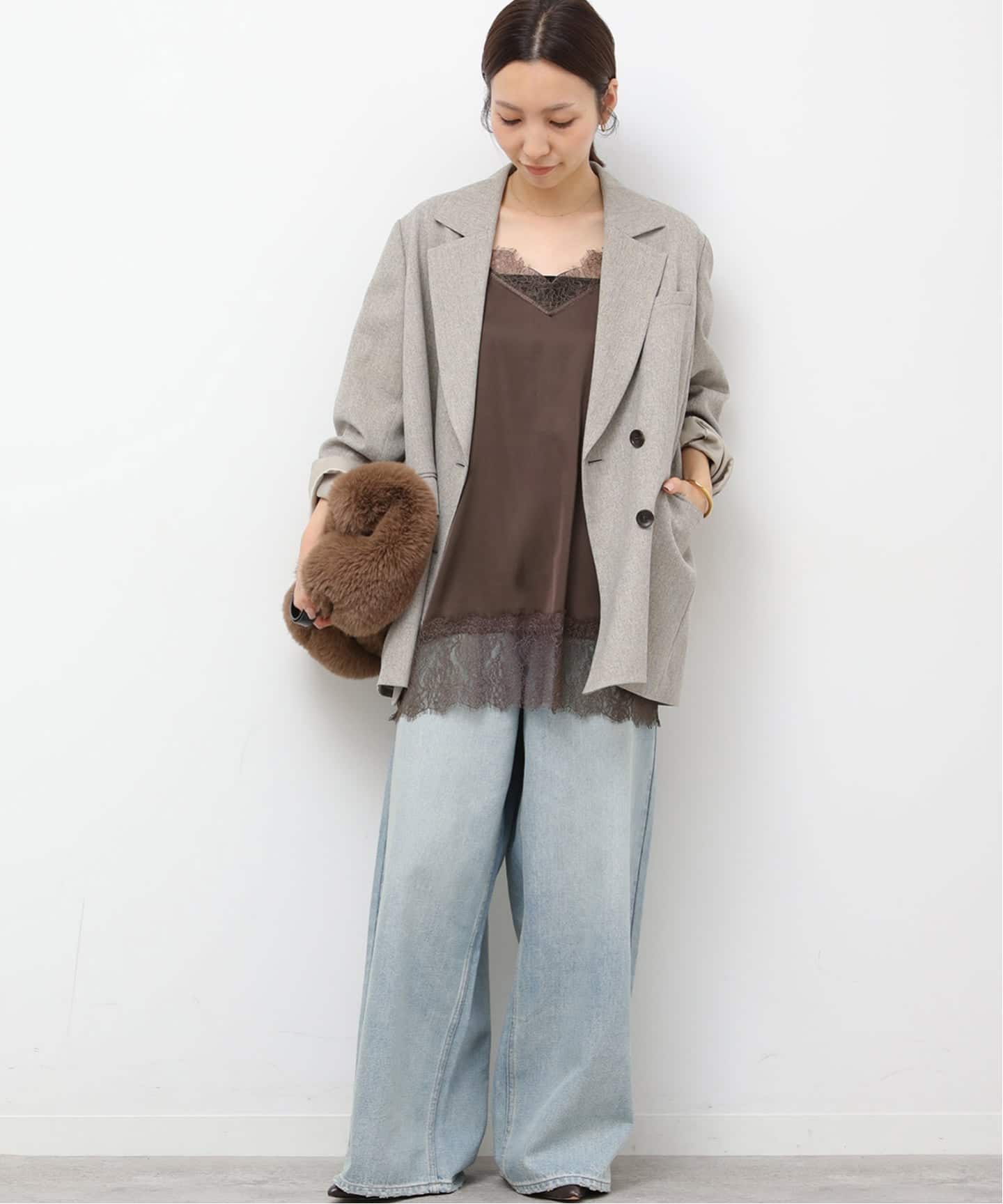 サテンレースキャミチュニック（キャミソール）｜JOURNAL STANDARD