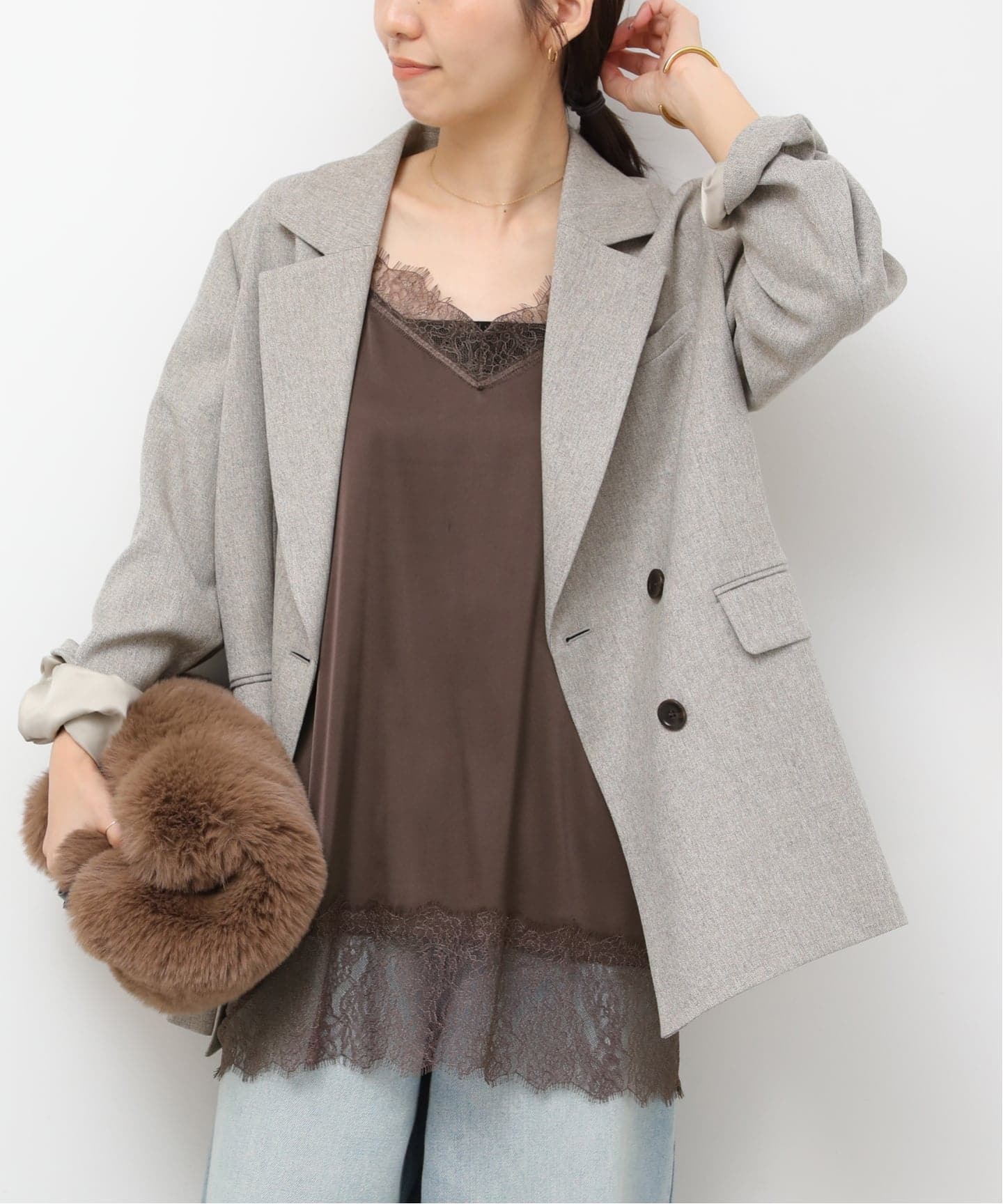 サテンレースキャミチュニック（キャミソール）｜JOURNAL STANDARD