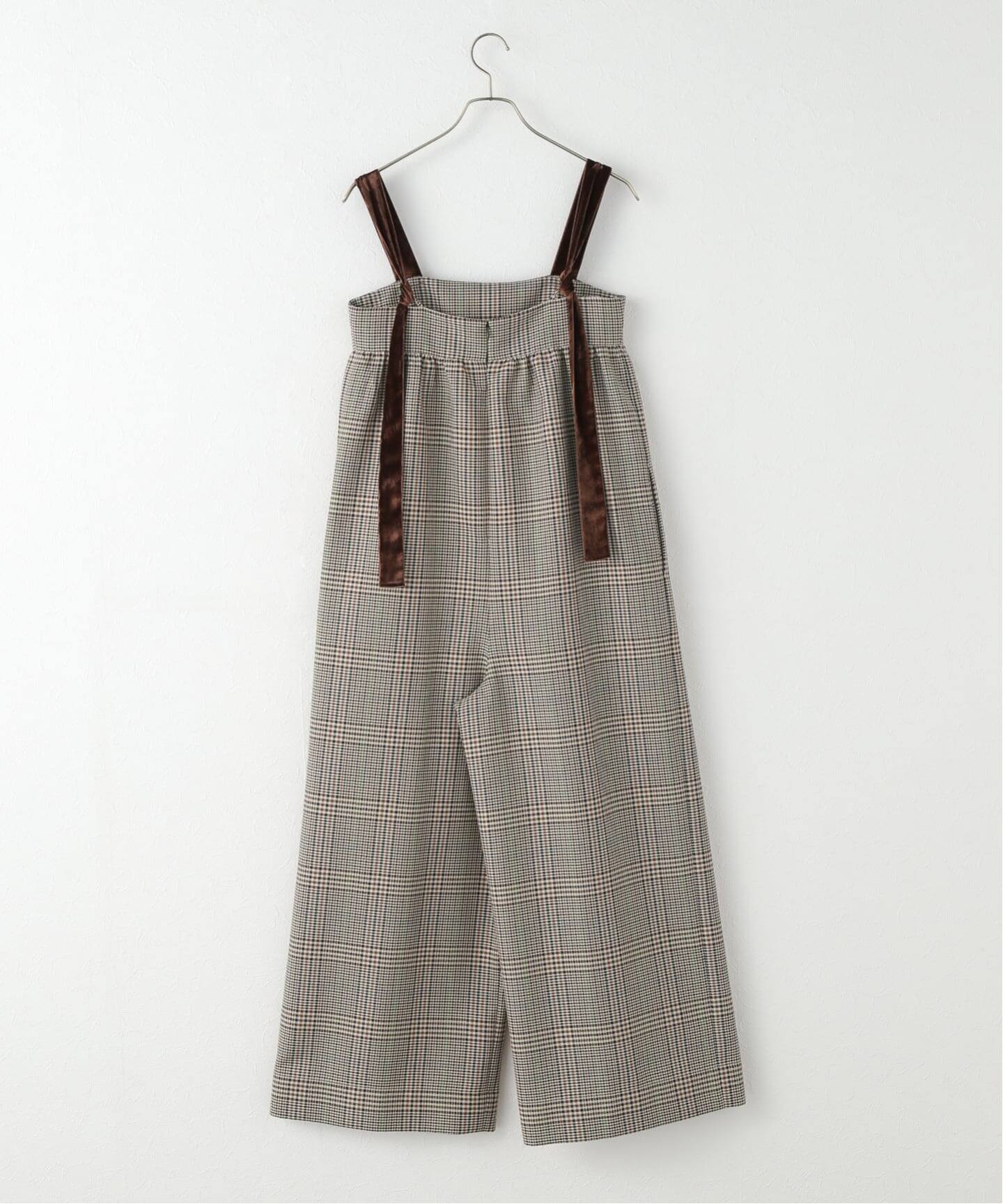 サロペット・オーバーオール・オールインワン TODAYFUL check wide conbinaison TODAYFUL / トゥデイフル】Check Wide Combinaison（つなぎ