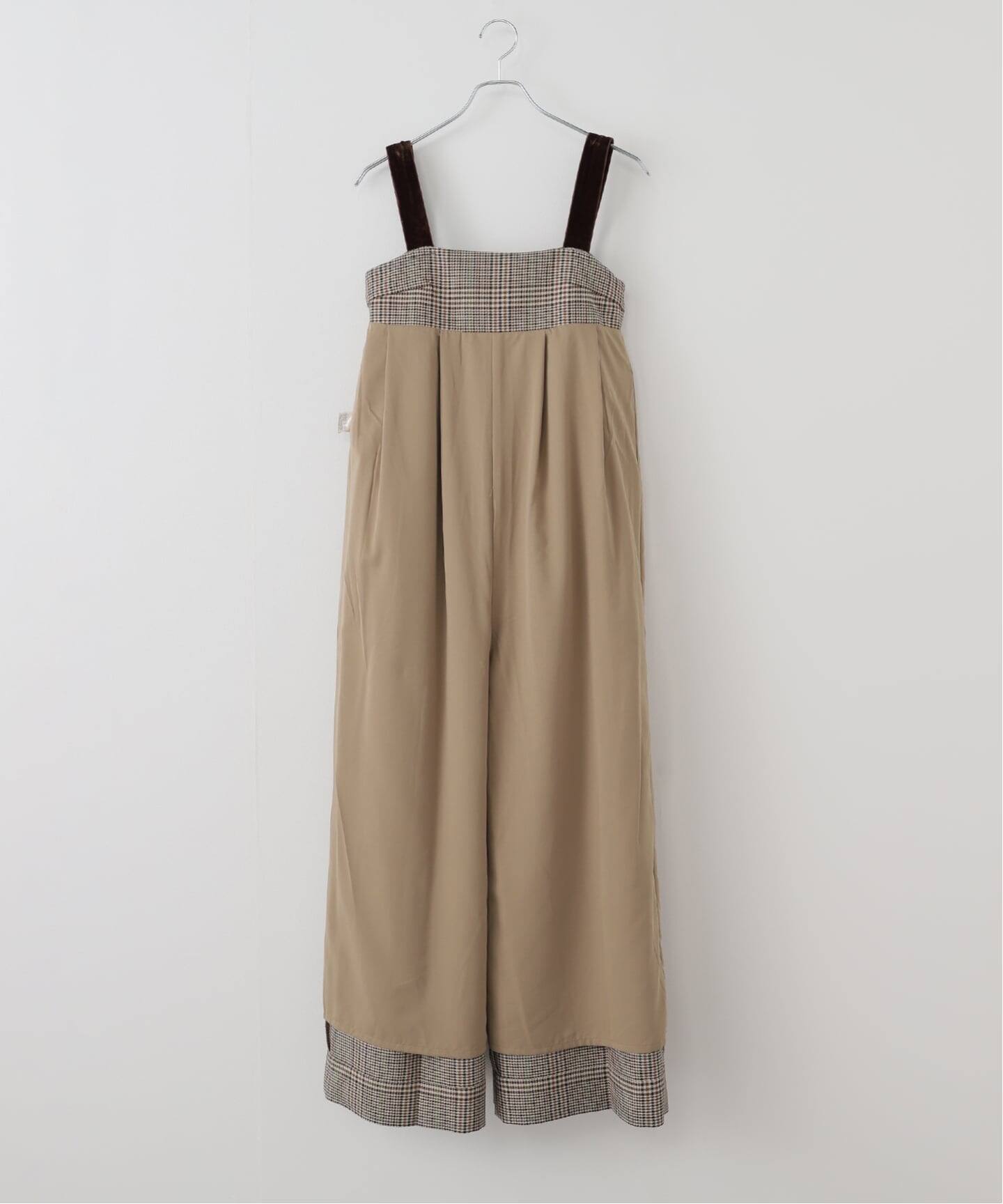 TODAYFUL / トゥデイフル】Check Wide Combinaison（つなぎ