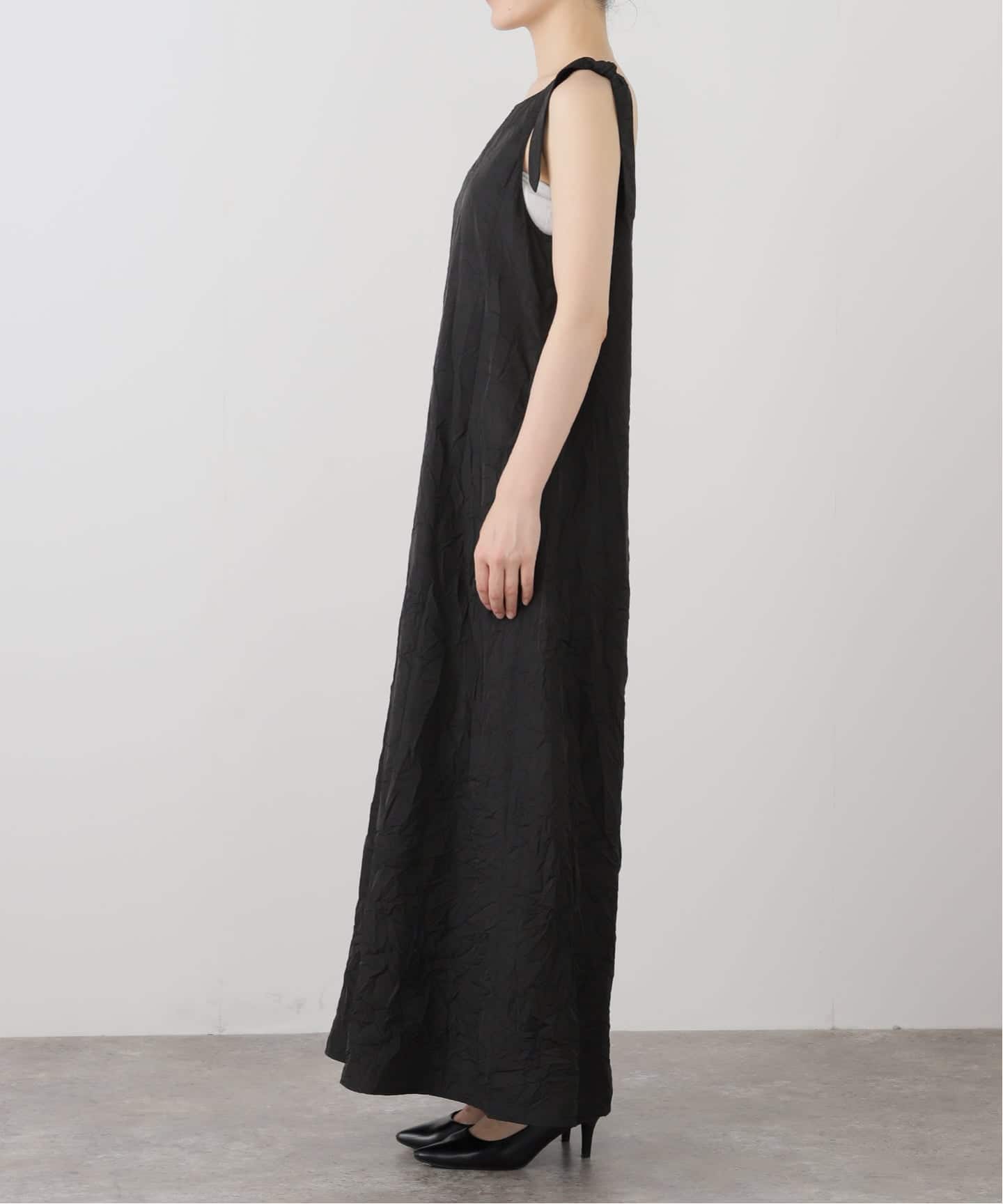美品✨ドゥーズィエムクラス CELERI オールインワンドレス 綿麻混　洗える CELERI Wrinkled ドレス（ワンピース）｜Deuxieme Classe