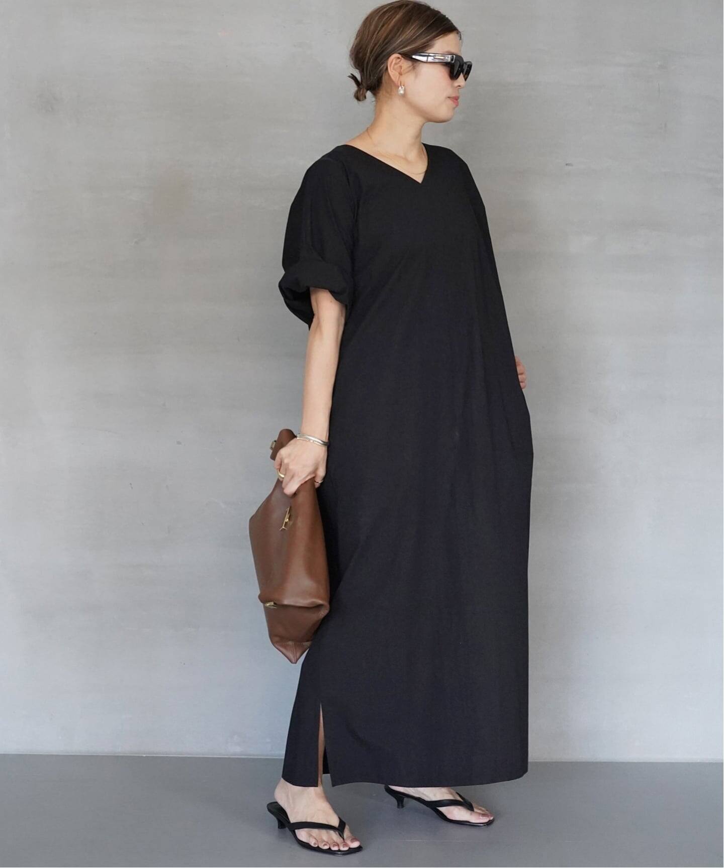 CELERI Vネック ワンピース（ワンピース）｜Deuxieme Classe