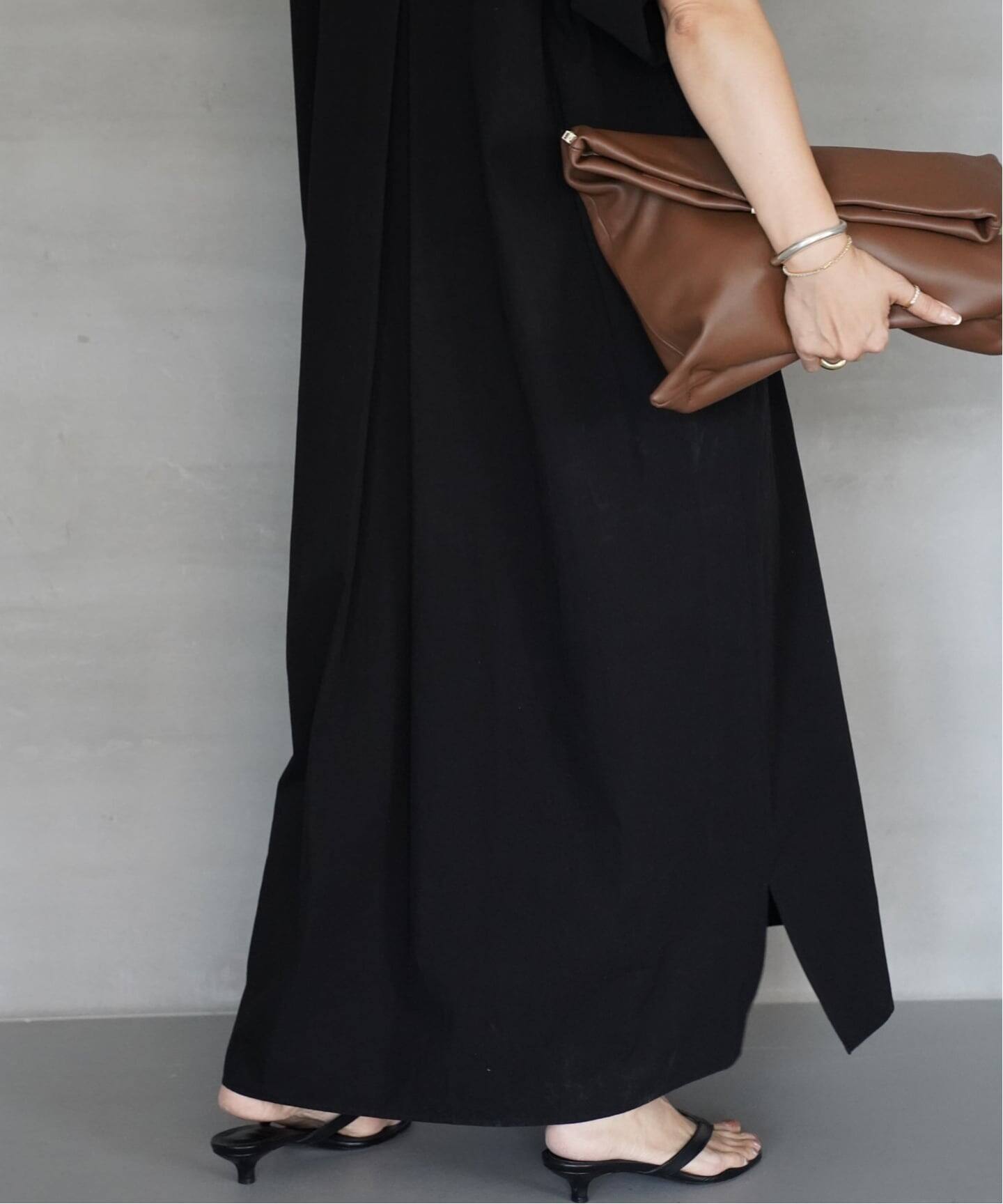 【新品】Deuxieme Classe CELERI Vネック ワンピース 38 CELERI Vネック ワンピース（ワンピース）｜Deuxieme Classe