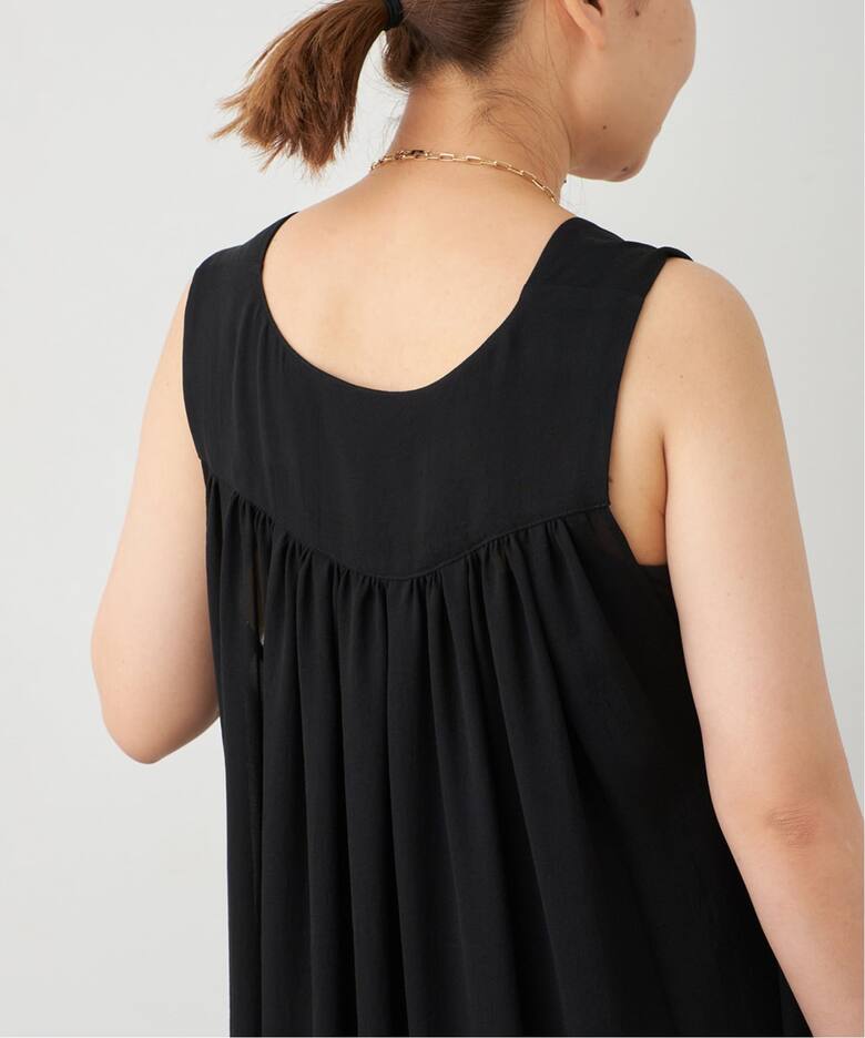 トリアセシフォン Vネック ワンピース（ワンピース）｜Deuxieme Classe  