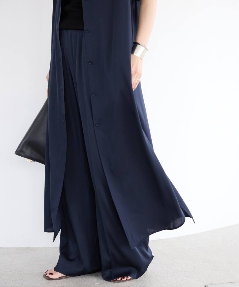 SILK SATIN ロング ワンピース（ワンピース）｜Deuxieme Classe 