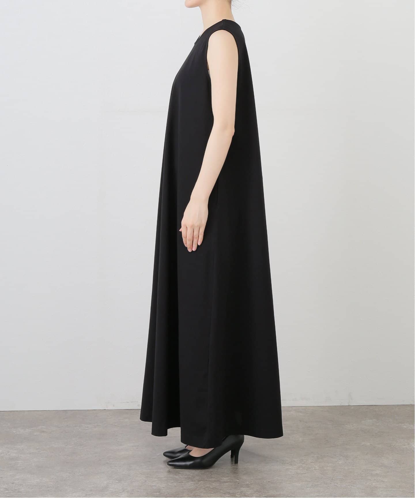 ワンピース Deuxieme Classe トリアセシフォン Vネック ワンピース（ワンピース）｜Deuxieme