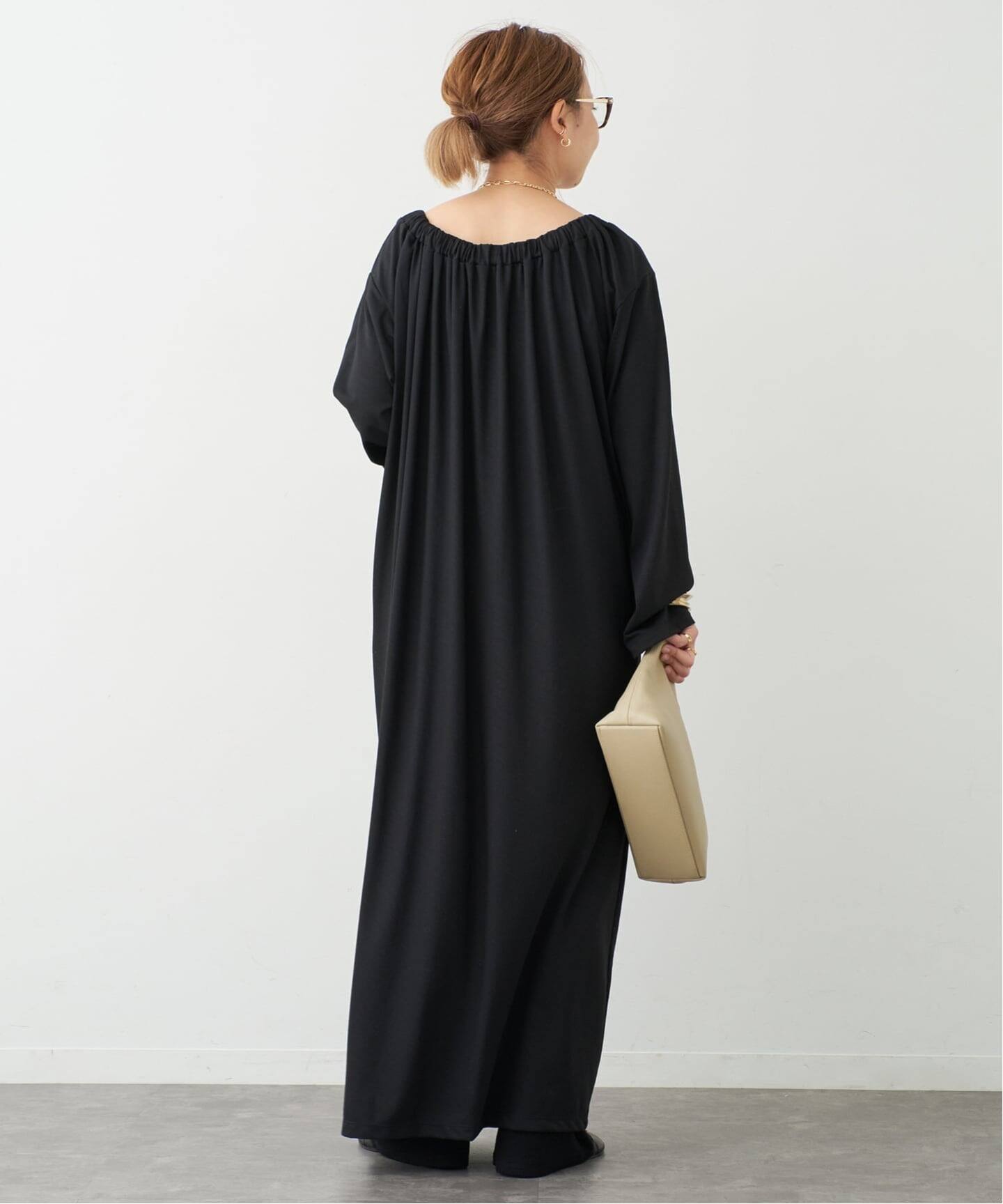 美品【ドゥーズィエムクラス】Breathtaking マキシ丈ロングワンピース黒 美品【ドゥーズィエムクラス】Breathtaking マキシ丈ロングワンピース