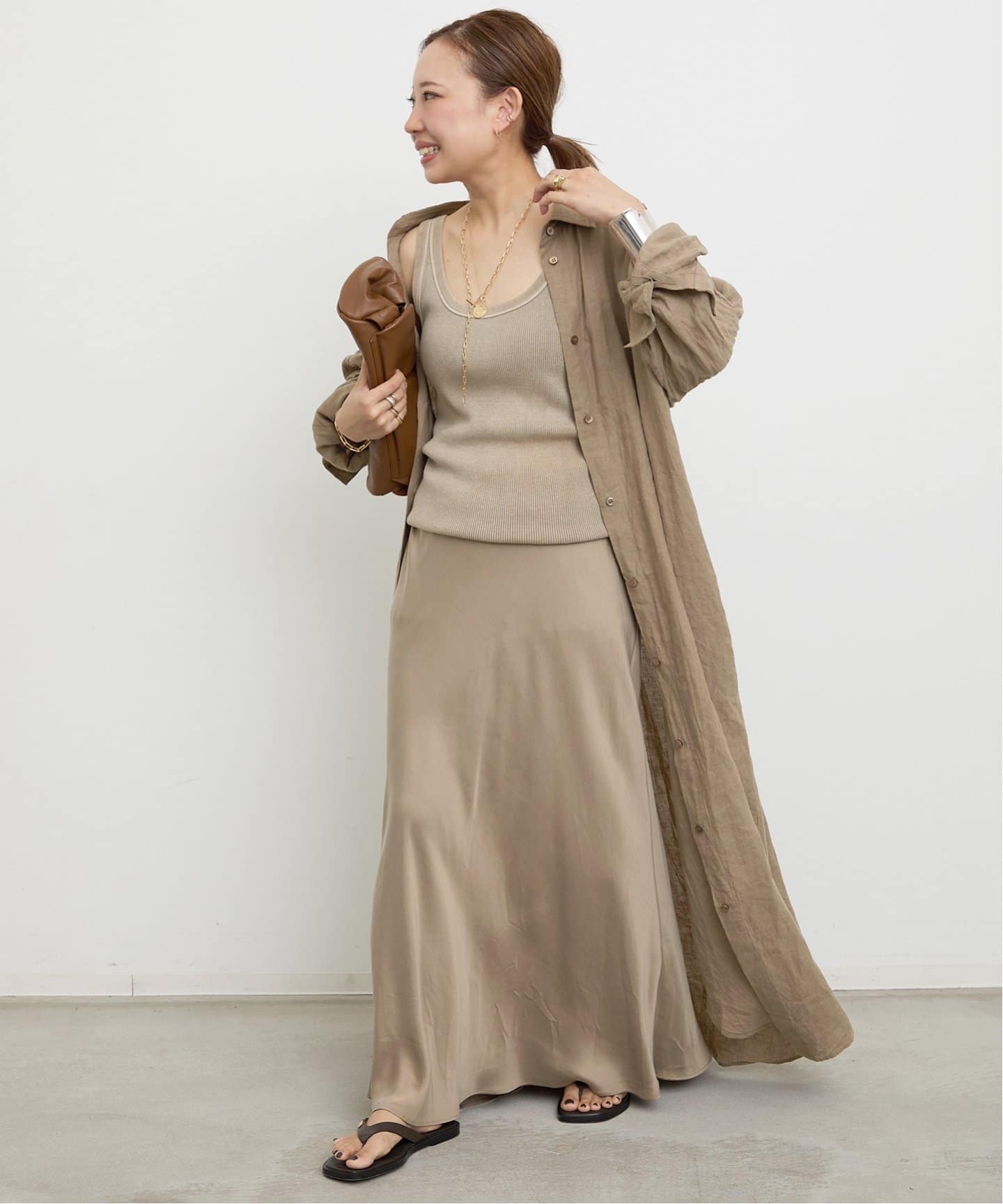 【冬バーゲン★】 LInen Classe シャツドレス（ワンピース）｜Deuxieme ワンピース