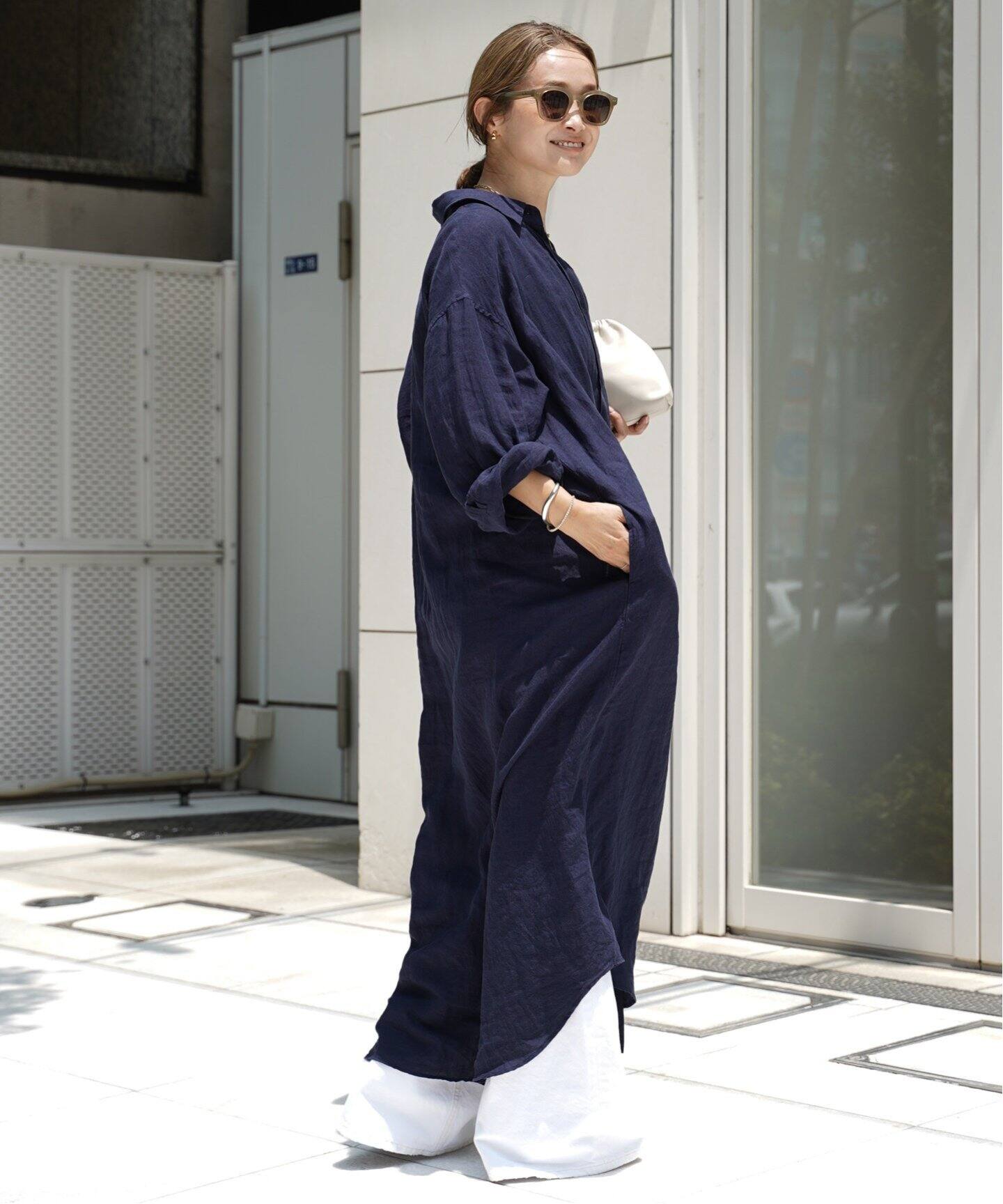 LInen シャツドレス（ワンピース）｜Deuxieme Classe