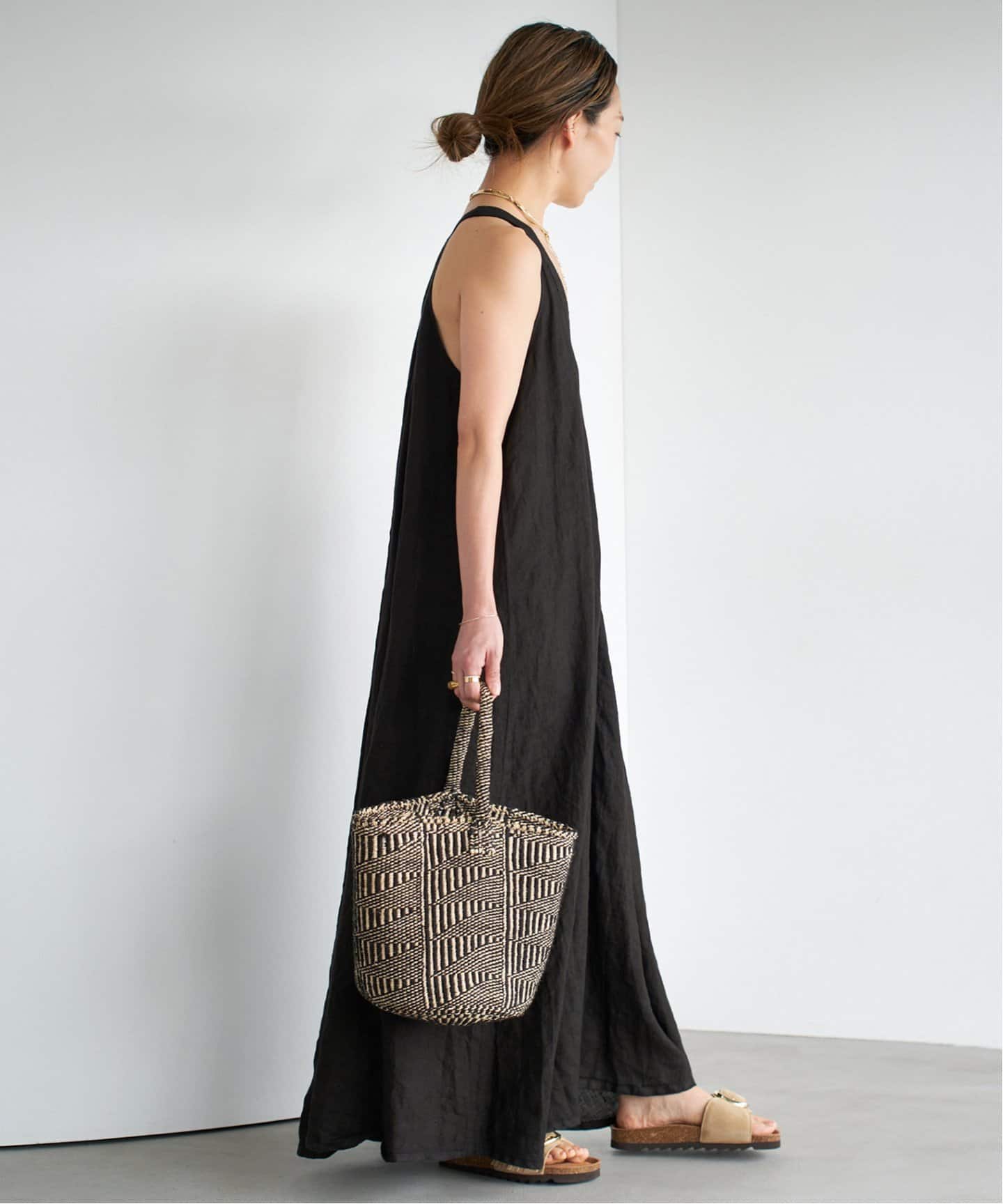 ドゥーズィエムクラス 【ジョインクローズ】LINES STRING DRESS JOIN CLOTHES/ジョインクローズ】LINES STRING DRESS