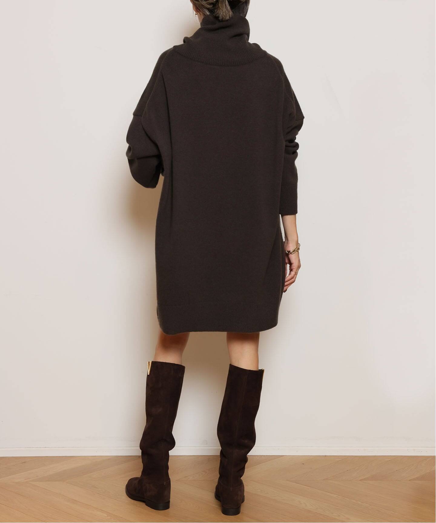 Light タートルネック ニットワンピース（ニットワンピース）｜MUSE de