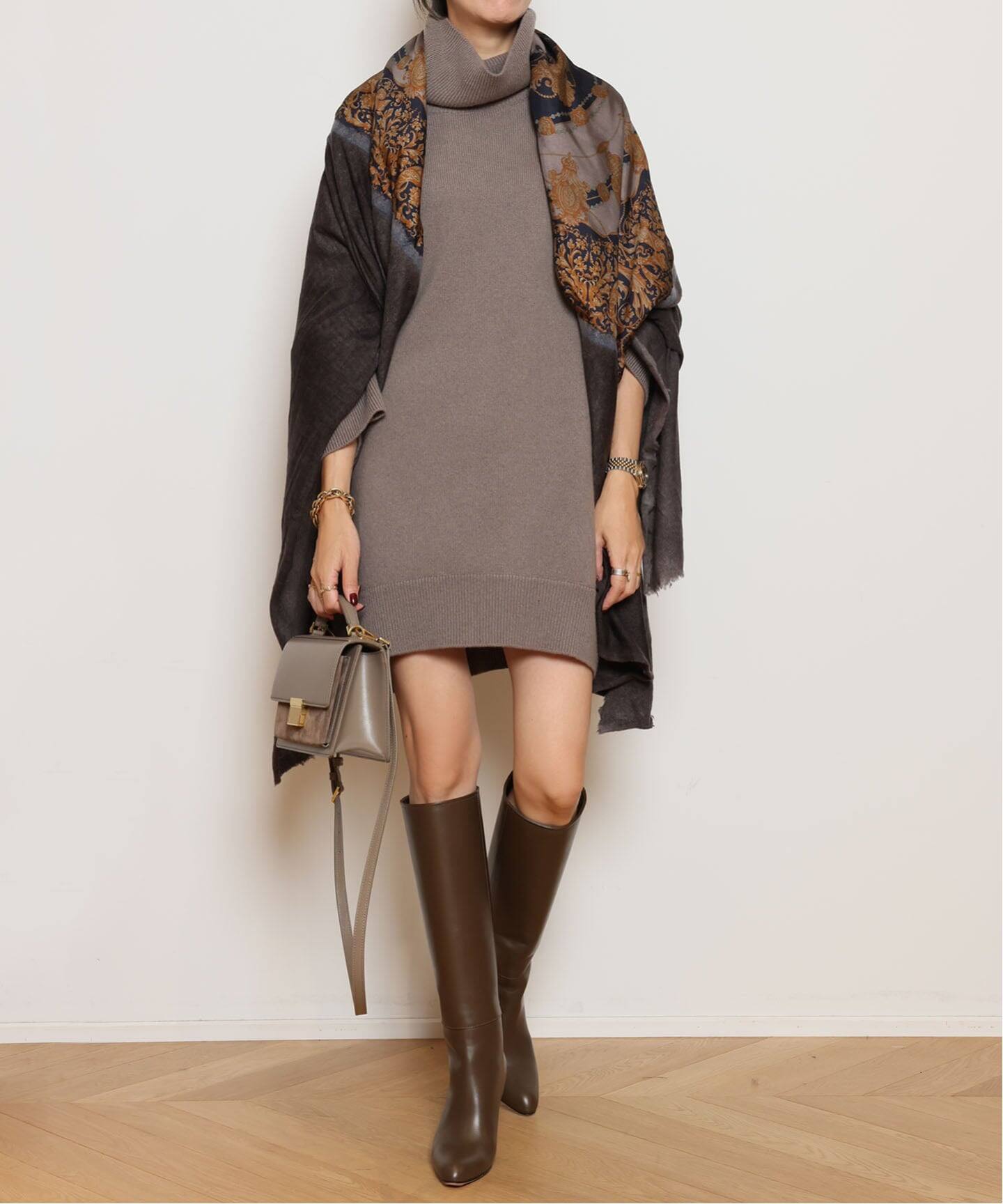 MUSE Light タートルネック ニットワンピース Light タートルネック ニットワンピース（ニットワンピース）｜MUSE de