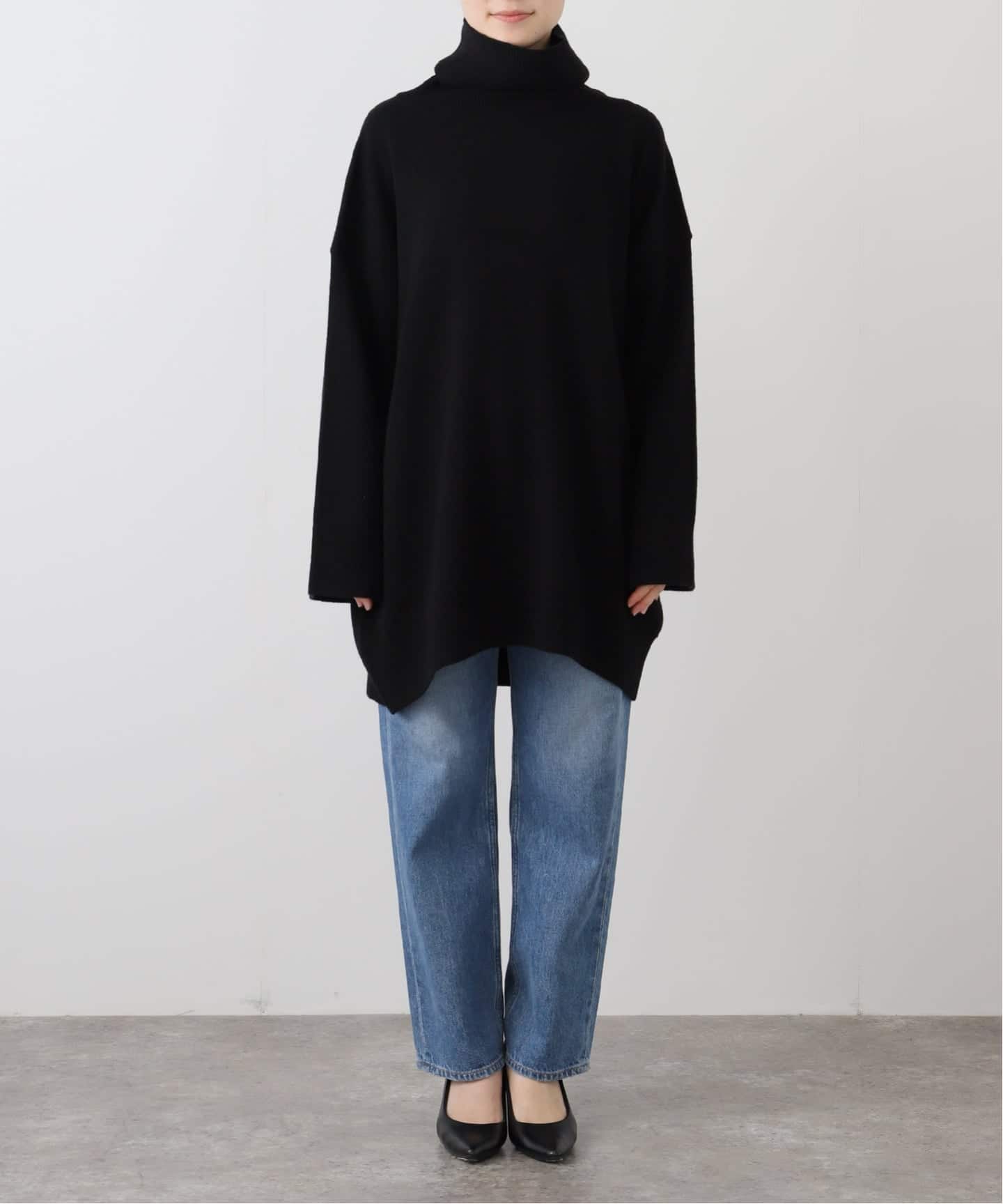 Light タートルネック ニットワンピース（ニットワンピース）｜MUSE de