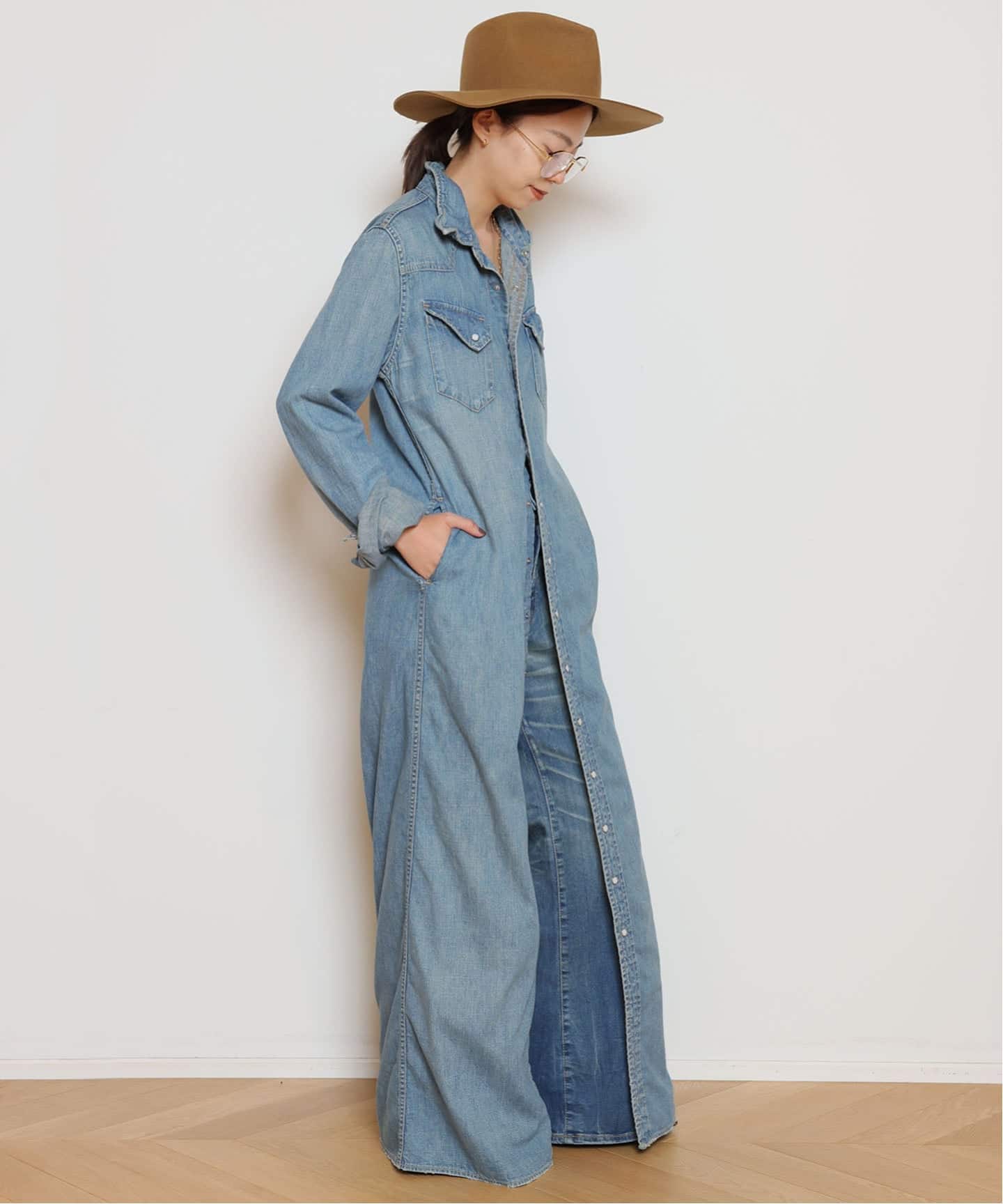 REMI RELIEF/レミレリーフ　DENIM シャツドレス REMI RELIEF/レミレリーフ】DENIM シャツドレス（シャツ