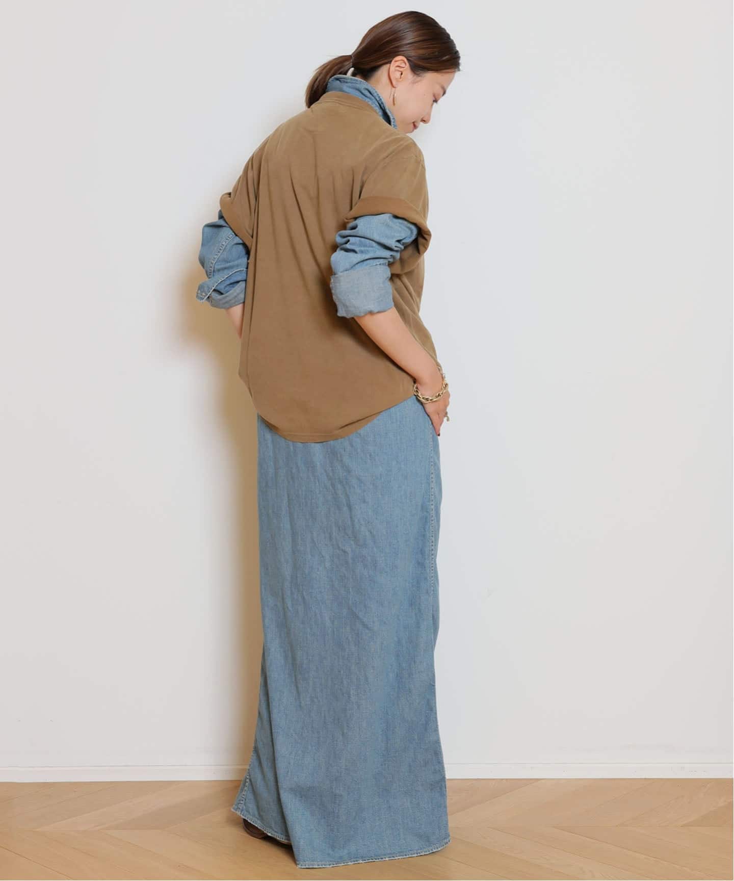 REMI RELIEF/レミレリーフ】DENIM シャツドレス（シャツワンピース