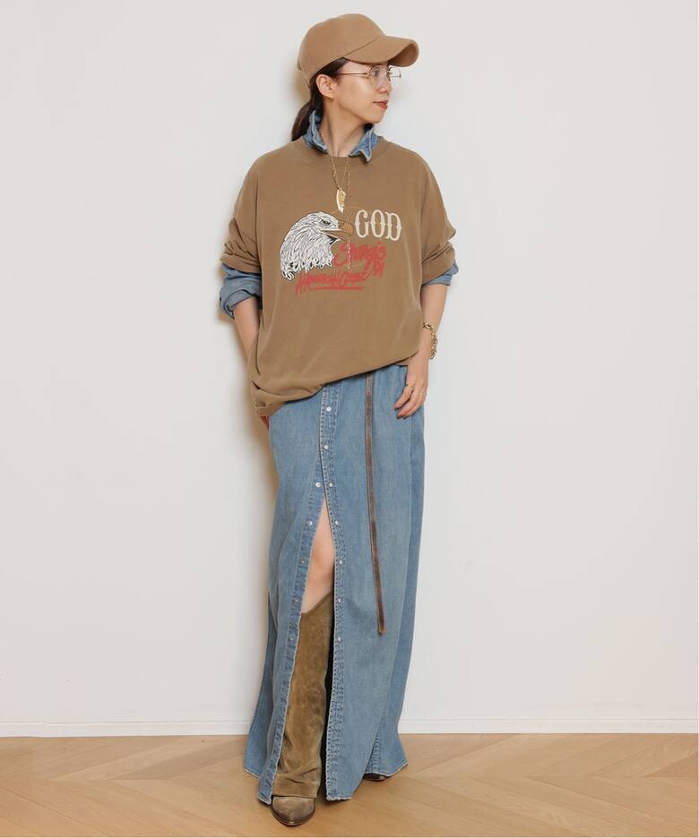 REMI RELIEF/レミレリーフ】DENIM シャツドレス（シャツワンピース 