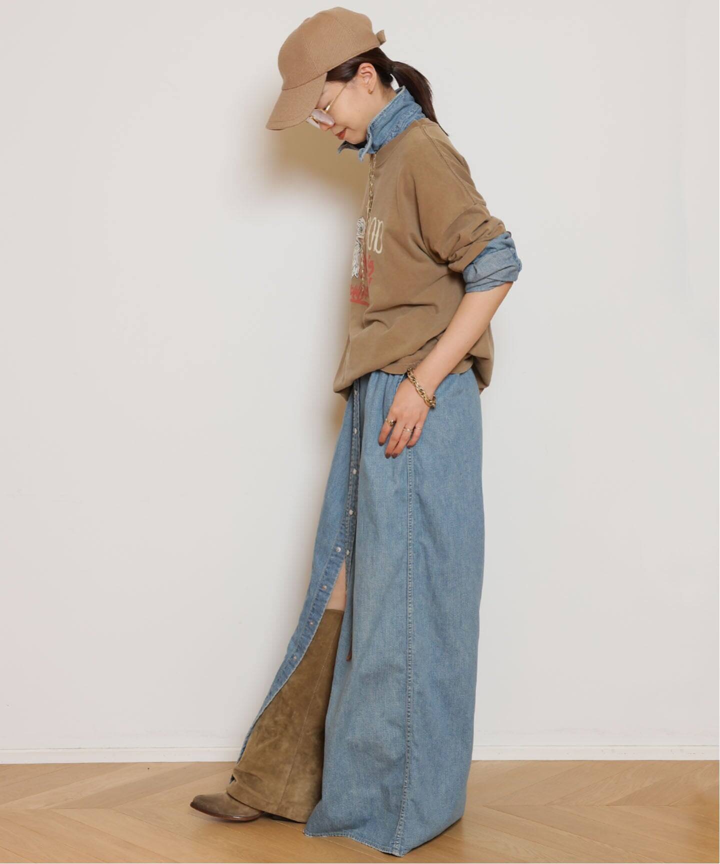 REMI RELIEF/レミレリーフ】DENIM シャツドレス（シャツワンピース