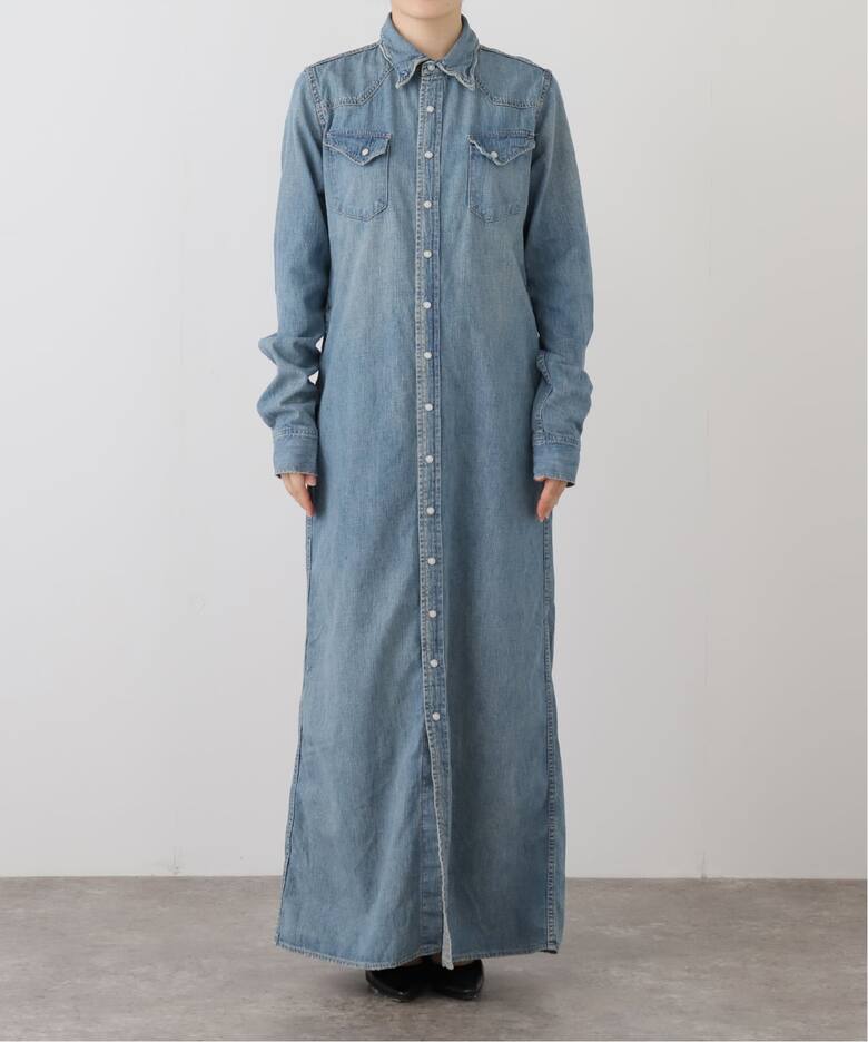 REMI RELIEF/レミレリーフ】DENIM シャツドレス（シャツワンピース  