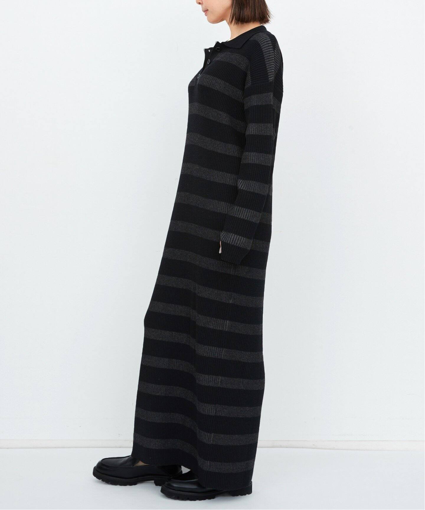 Border Knit Dress（ワンピース）｜L