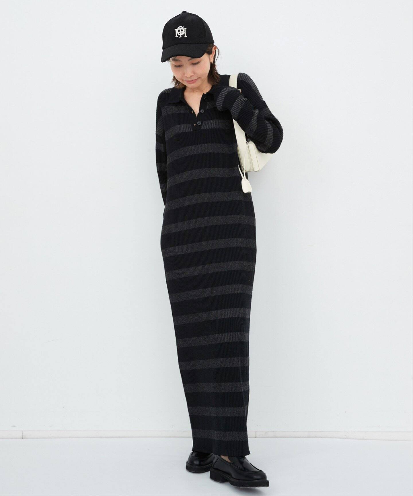 Border Knit Dress（ワンピース）｜L 