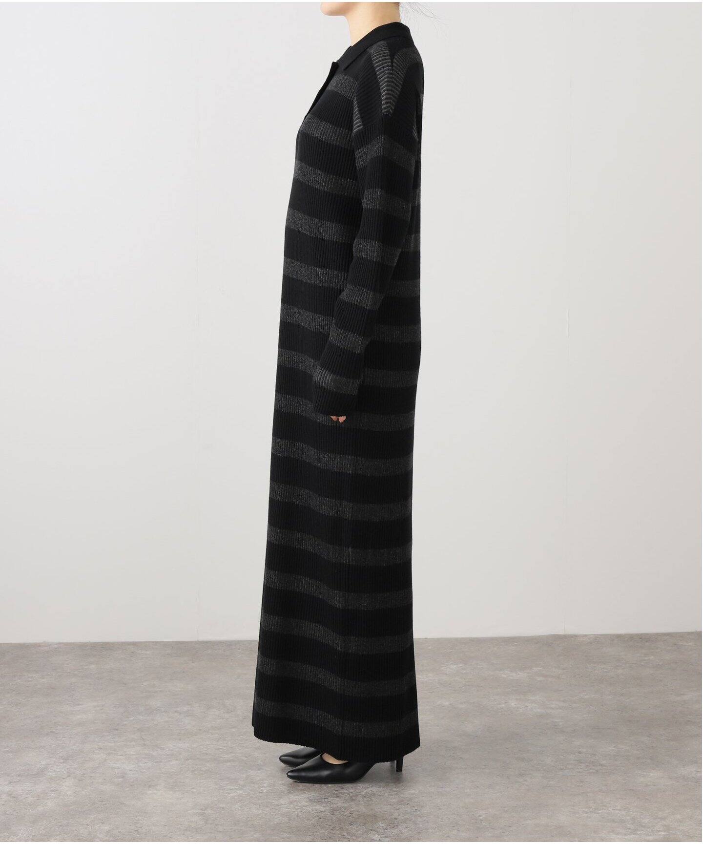 Border Knit Dress（ワンピース）｜L 