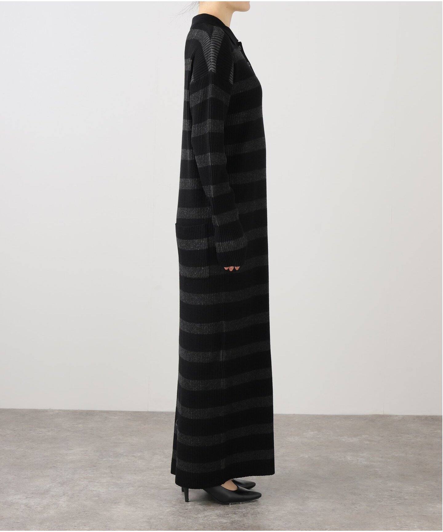 Border Knit Dress（ワンピース）｜L 