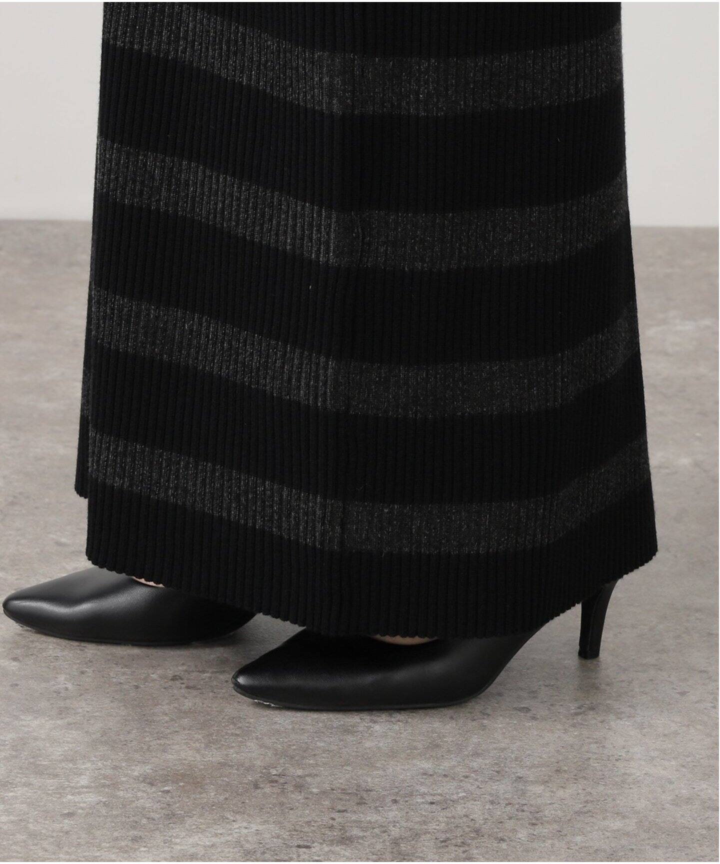 Border Knit Dress（ワンピース）｜L 