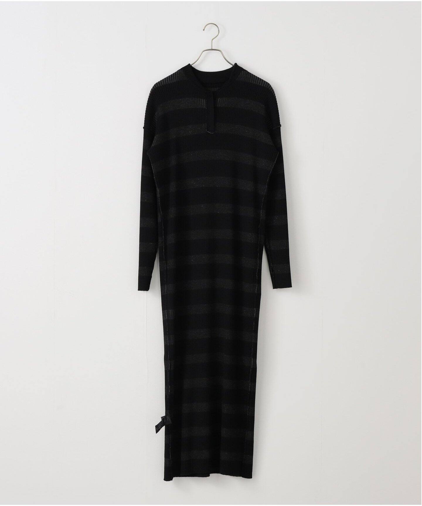 Border Knit Dress（ワンピース）｜L 