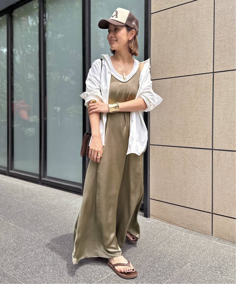 Satin Cami Dress（ワンピース）｜L 