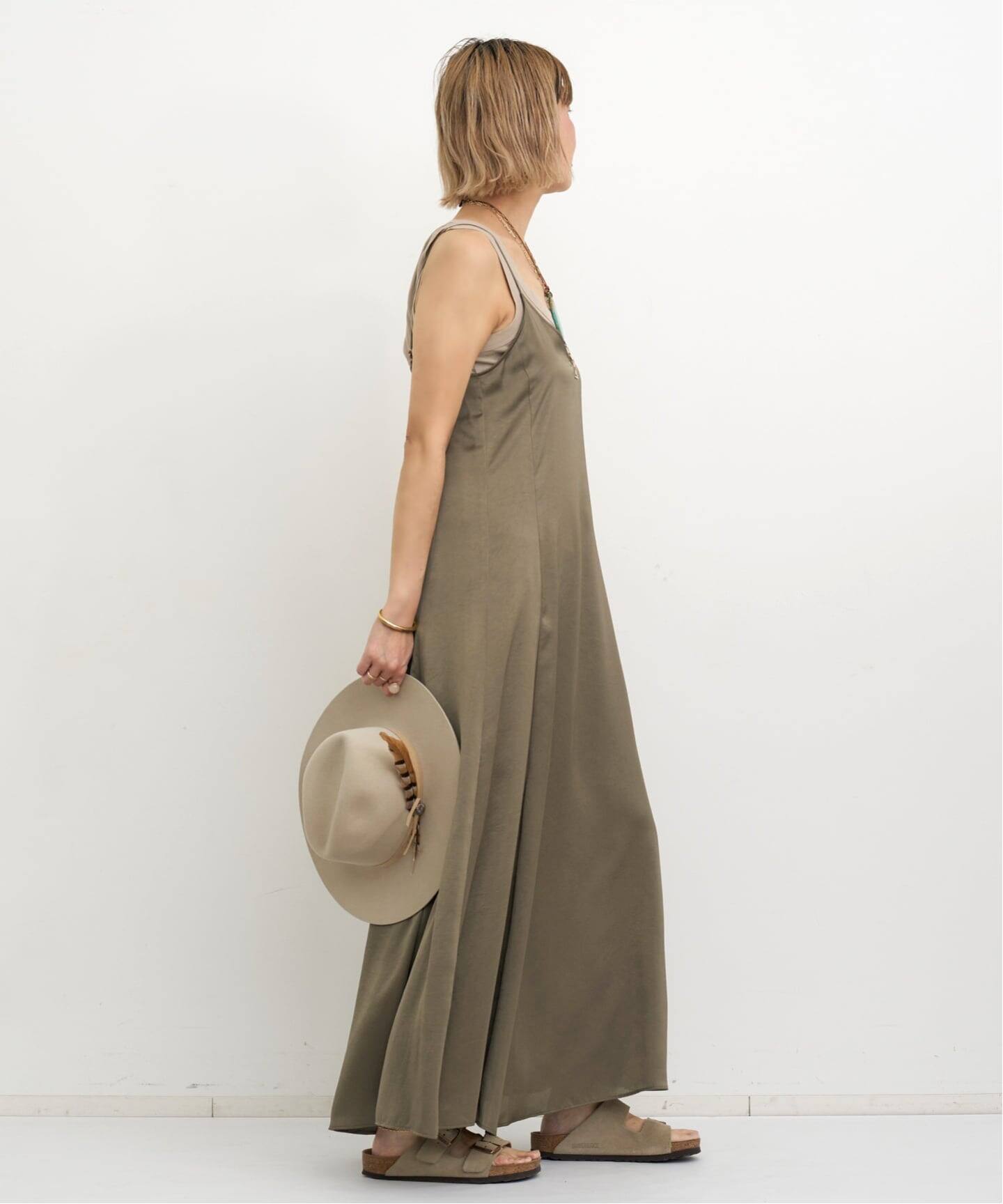Satin Cami Dress（ワンピース）｜L