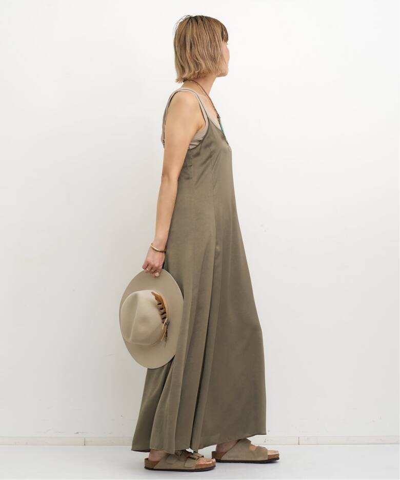Satin Cami Dress（ワンピース）｜L
