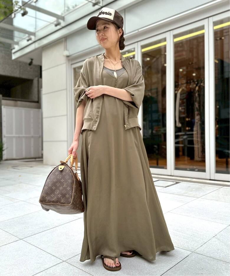 Satin Cami Dress（ワンピース）｜L 