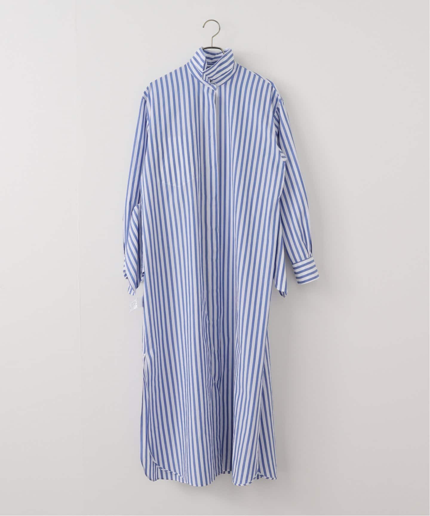 FABRICA STRIPE SHIRT ONEPIECE（シャツワンピース）｜L
