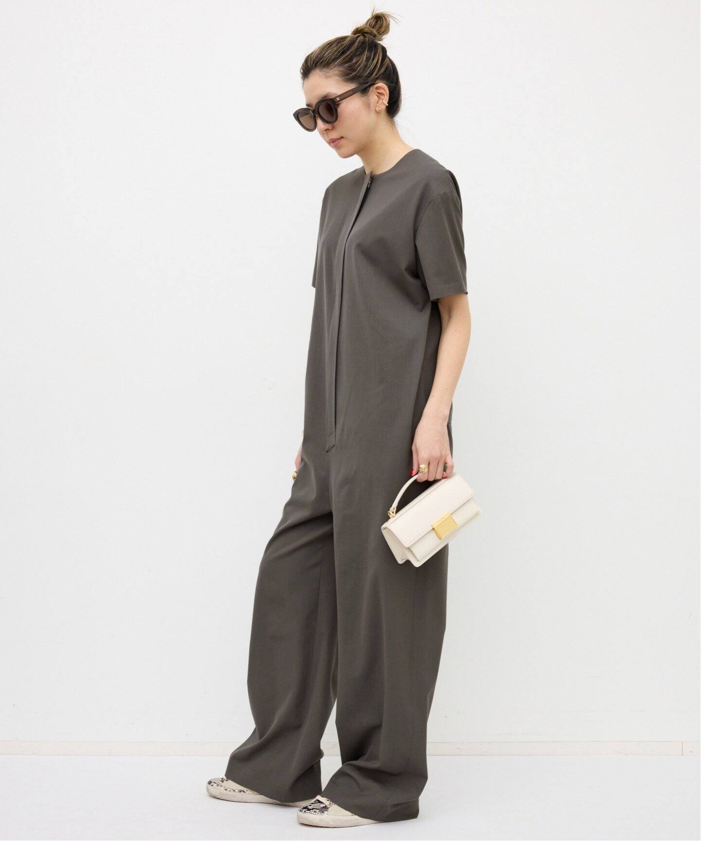 リエルさま専用⭐︎WIDE WORK JUMPSUIT アパルトモン Twist Cloth Jump Suit（つなぎ／オールインワン）｜L