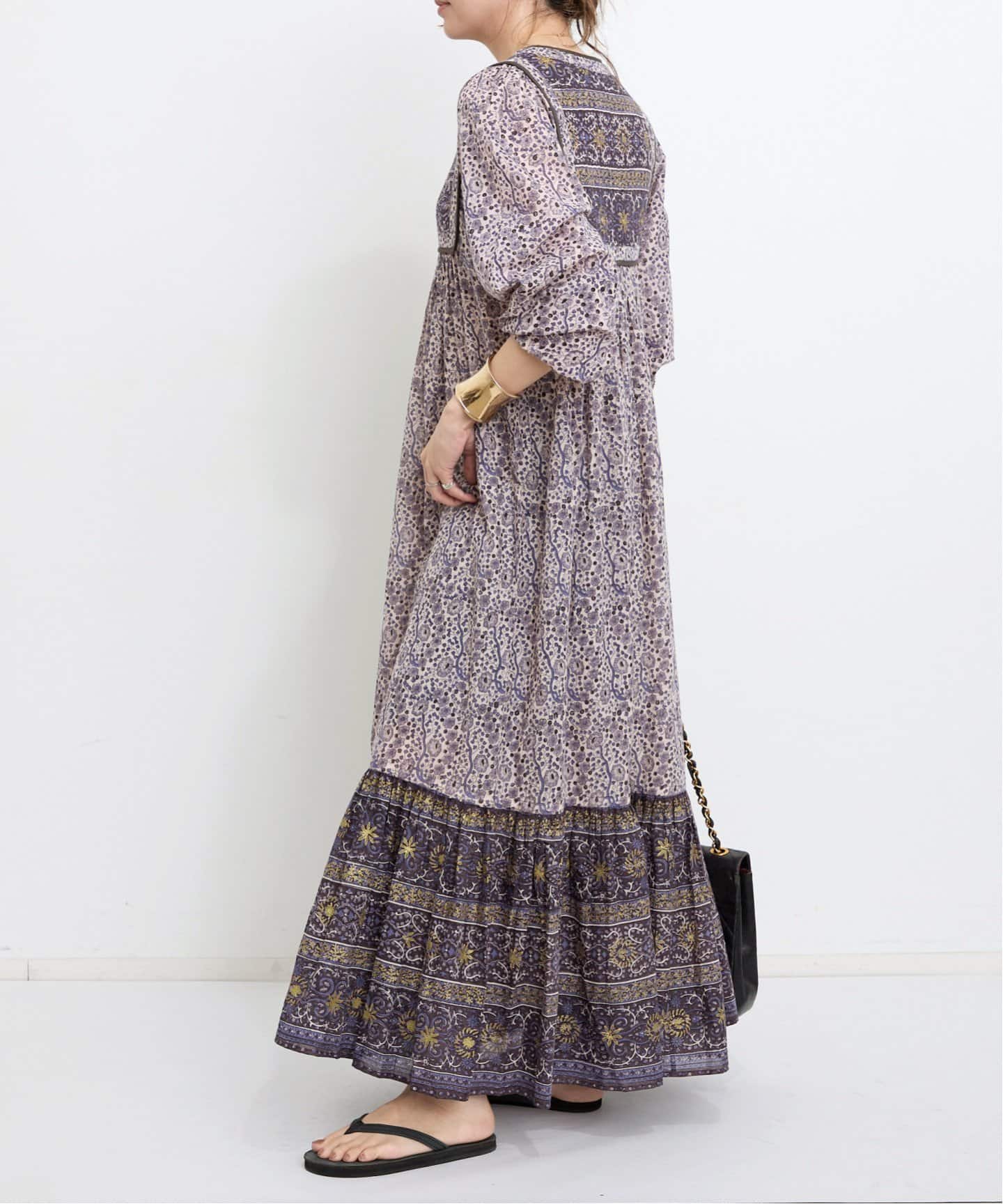 【美品】L'Appartement 25SS インディアンコットンドレス Indian Cotton Dress（ワンピース）｜L'Appartement（アパルトモン）の