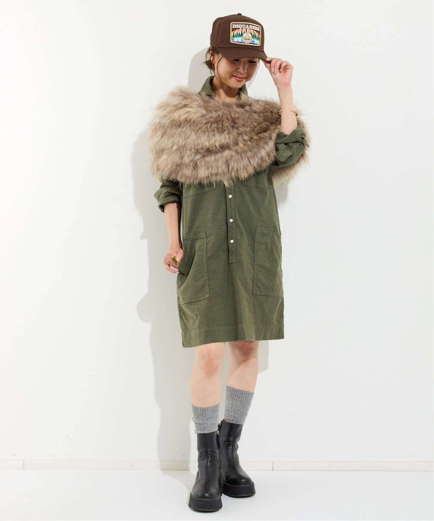 FRANK&EILEEN/フランクアンドアイリーン】 SHORT SHIRTS DRESS