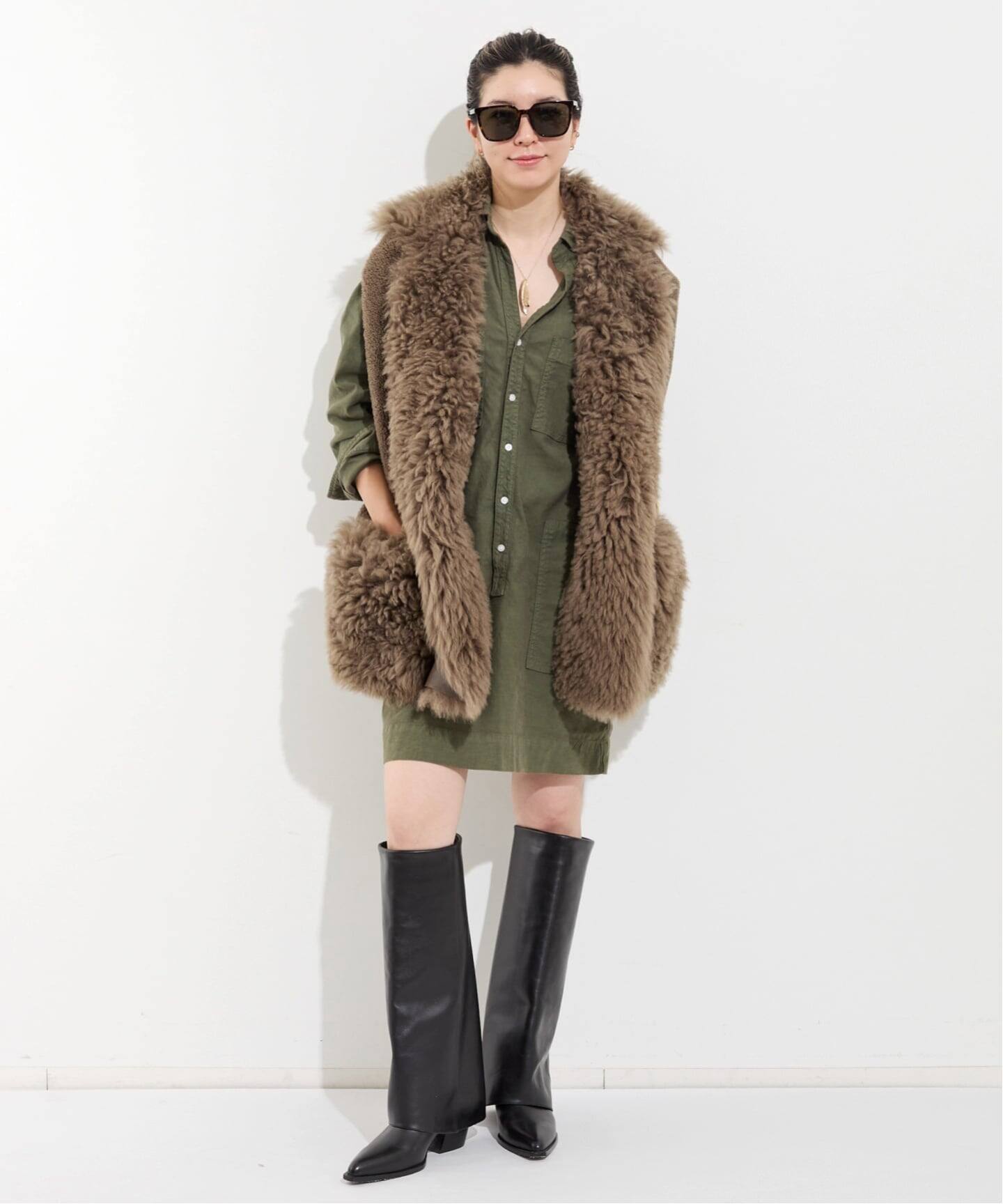 FRANK&EILEEN/フランクアンドアイリーン】 SHORT SHIRTS DRESS