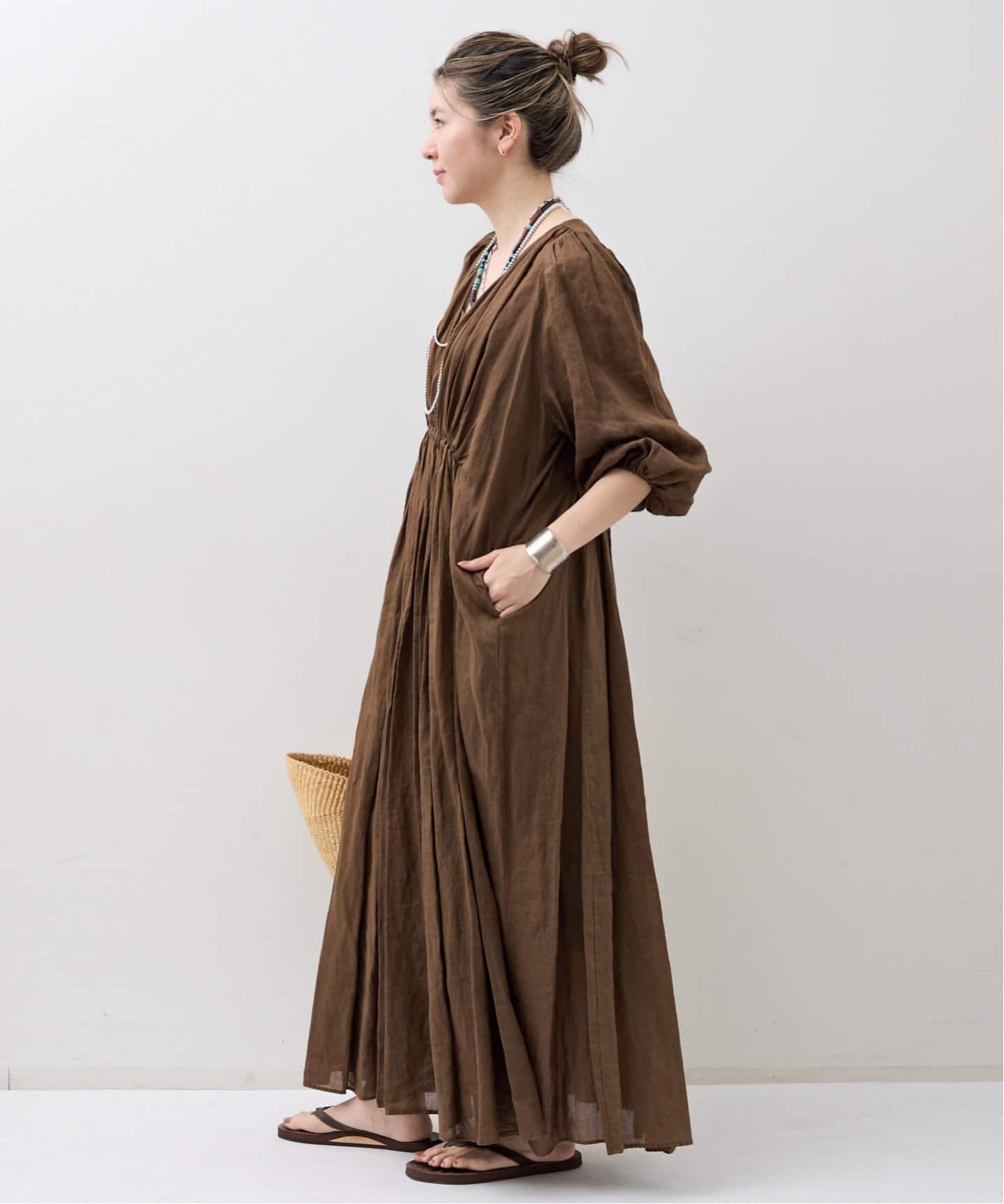COL PIERROT/コル ピエロ　RAMIE MAXI DRESS COL PIERROT/コル ピエロ】 RAMIE MAXI DRESS（ワンピース）｜L
