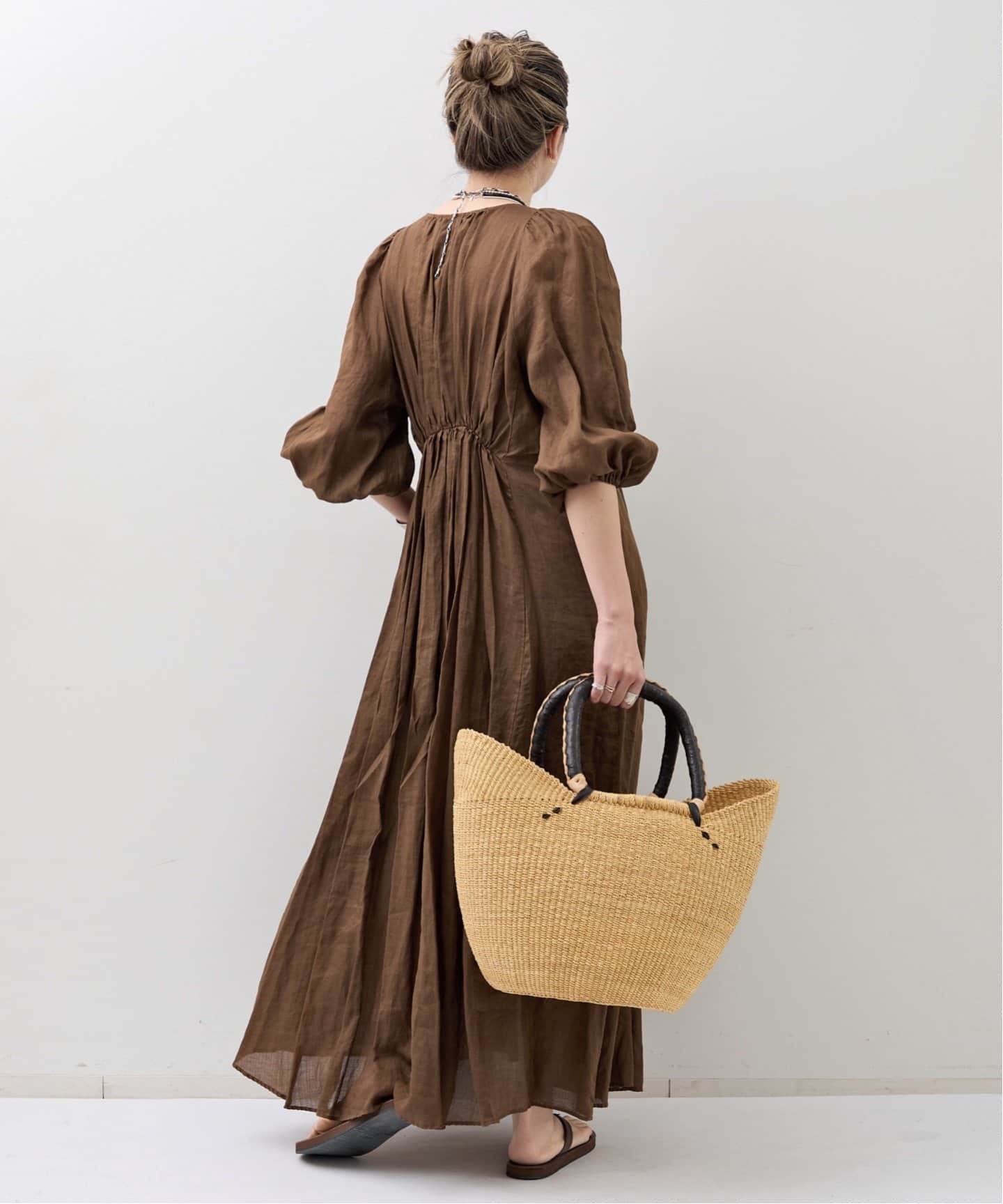 アパルトモン Col Pierrot Tiered Long Dress COL PIERROT/コル ピエロ】 RAMIE MAXI DRESS（ワンピース）｜L