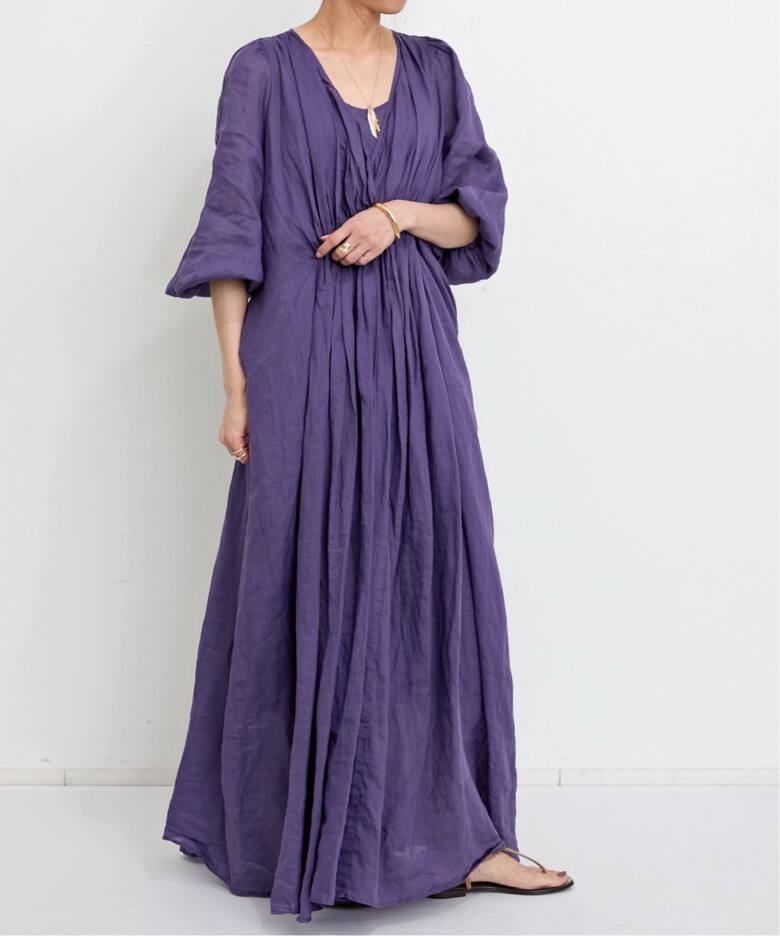 COL PIERROT/コル ピエロ】 RAMIE MAXI DRESS（ワンピース）｜L 